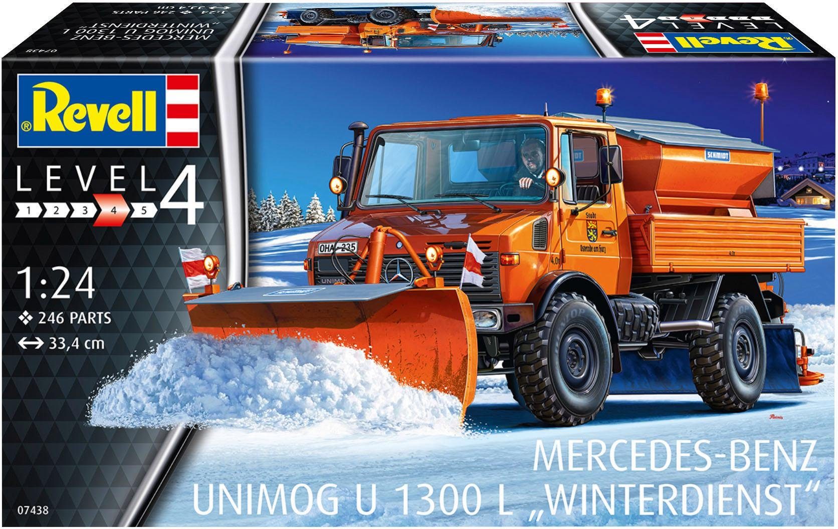 Revell Modellbausatz Unimog, Maßstab 1:24, »Mercedes-Benz U 1300 L ...