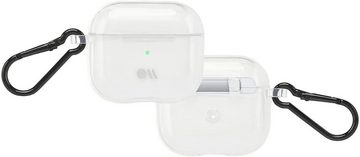 Case-Mate Kopfhörer-Schutzhülle Tough Clear Case, Apple AirPods 3 Hülle, Großer Metallring, Wireless-Charging