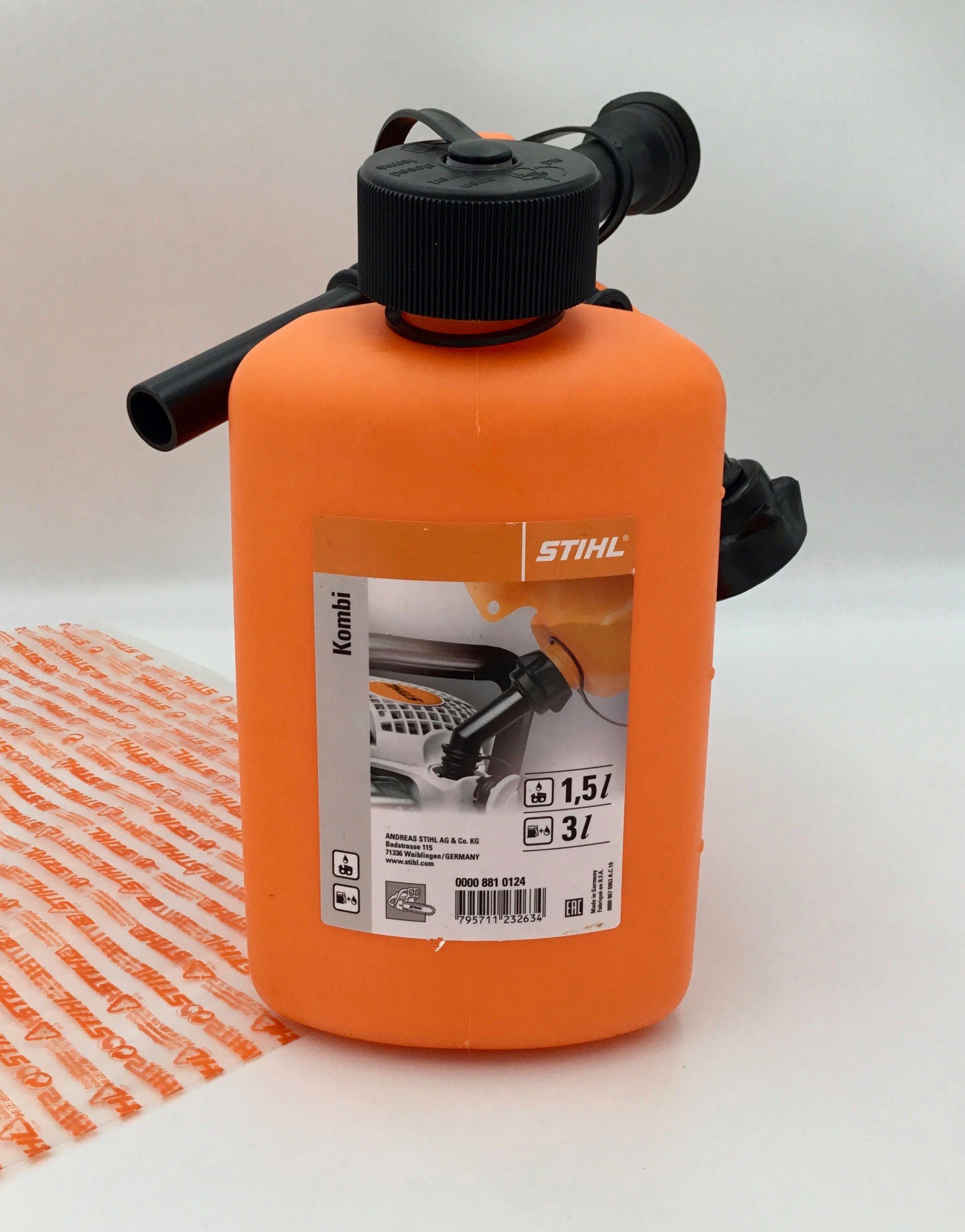 Benzinkanister Kombi-Kanister Standard orange 3/1,5 Liter Doppelkanister 00008810124