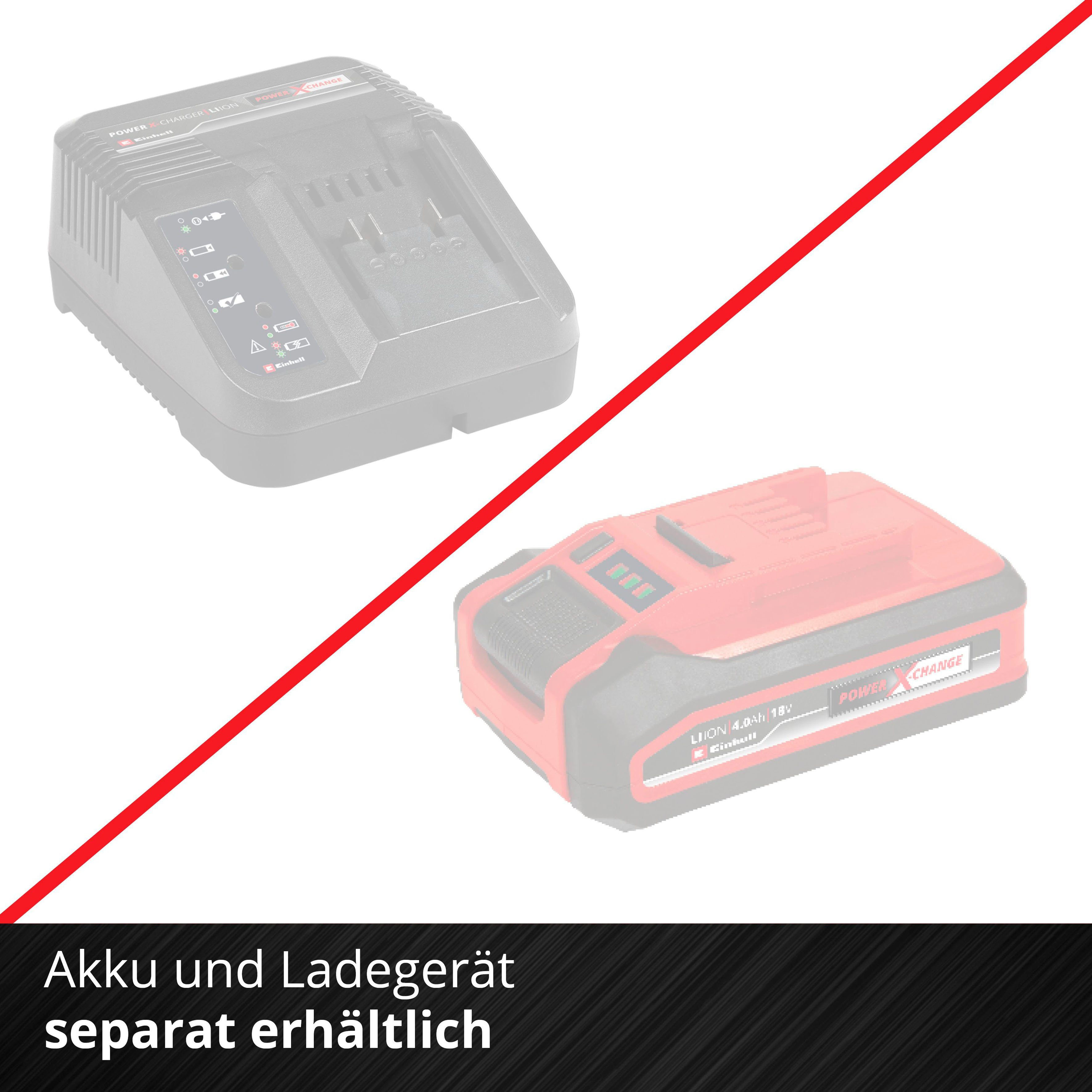 Power ohne AXXIO, & Ladegerät 8500 mm, Einhell X-Change, Akku-Winkelschleifer Akku 125 U/min, max.