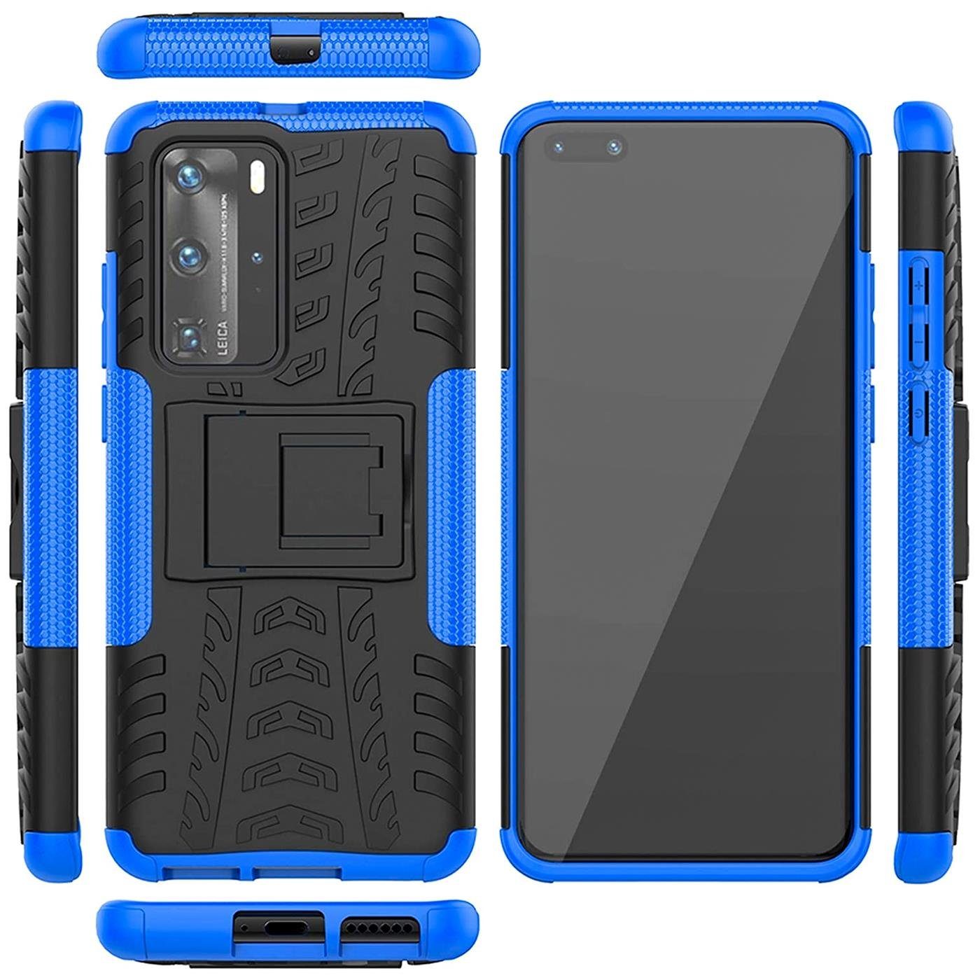 CoolGadget Handyhülle Outdoor Case Hybrid Cover für Huawei P40 Pro 6,58 Zoll, Schutzhülle extrem robust Handy Case für Huawei P40 Pro Hülle