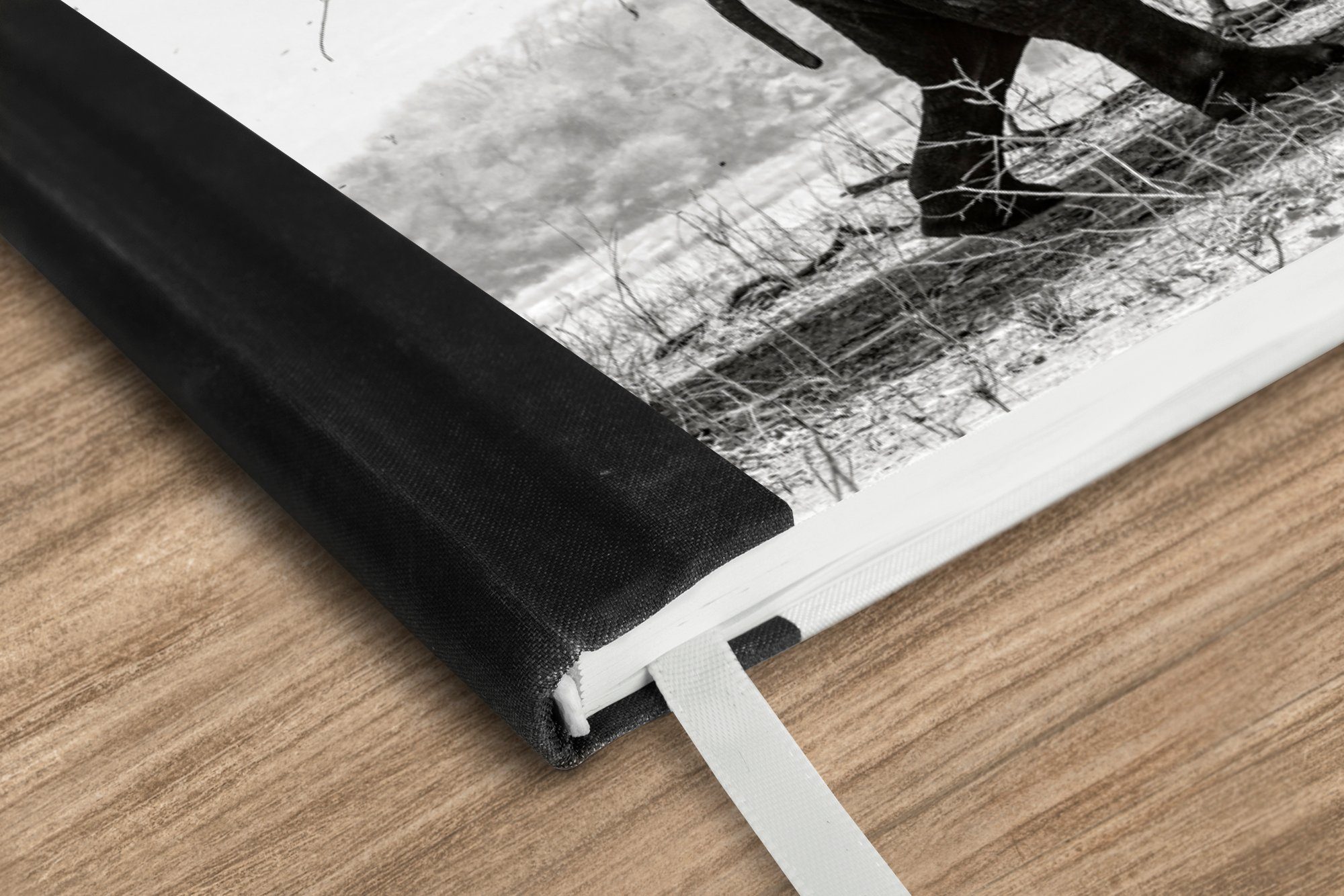 Thumbnail - MuchoWow Notizbuch Elefant - Baum - Tiere - Schwarz und weiß, Notebook, Notizblock a5, Tagebuch, Journal Liniert