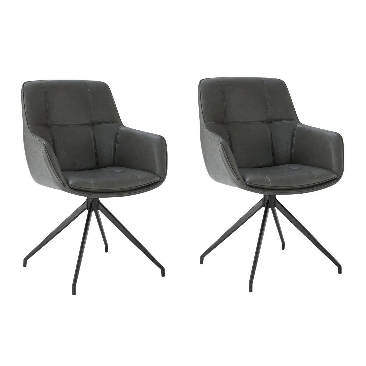 CHITA Polsterstuhl (Set, 2 St), Drehstuhl, Esszimmerstuhl, 360° drehbar, Ve günstig online kaufen