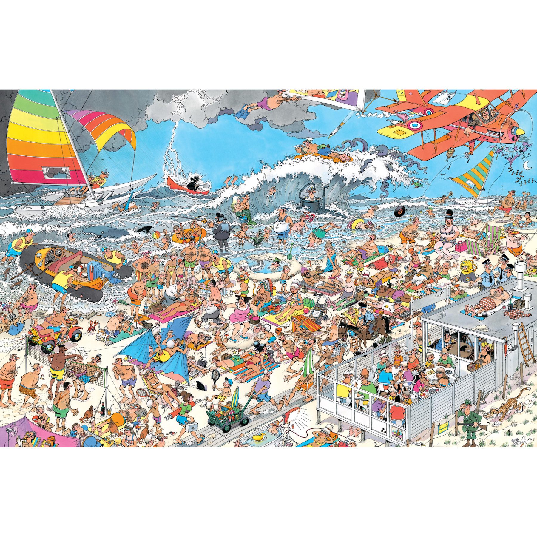 Jan van Haasteren Puzzle Jan van Haasteren Am Strand 1500 Teile Puzzle, 1500 Puzzleteile