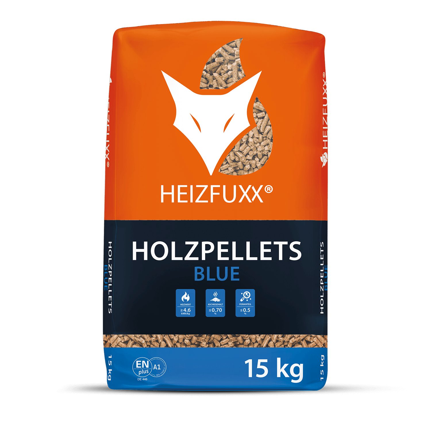 HEIZFUXX Holzpellets Blue, 975 kg, (Palette, 65-St)