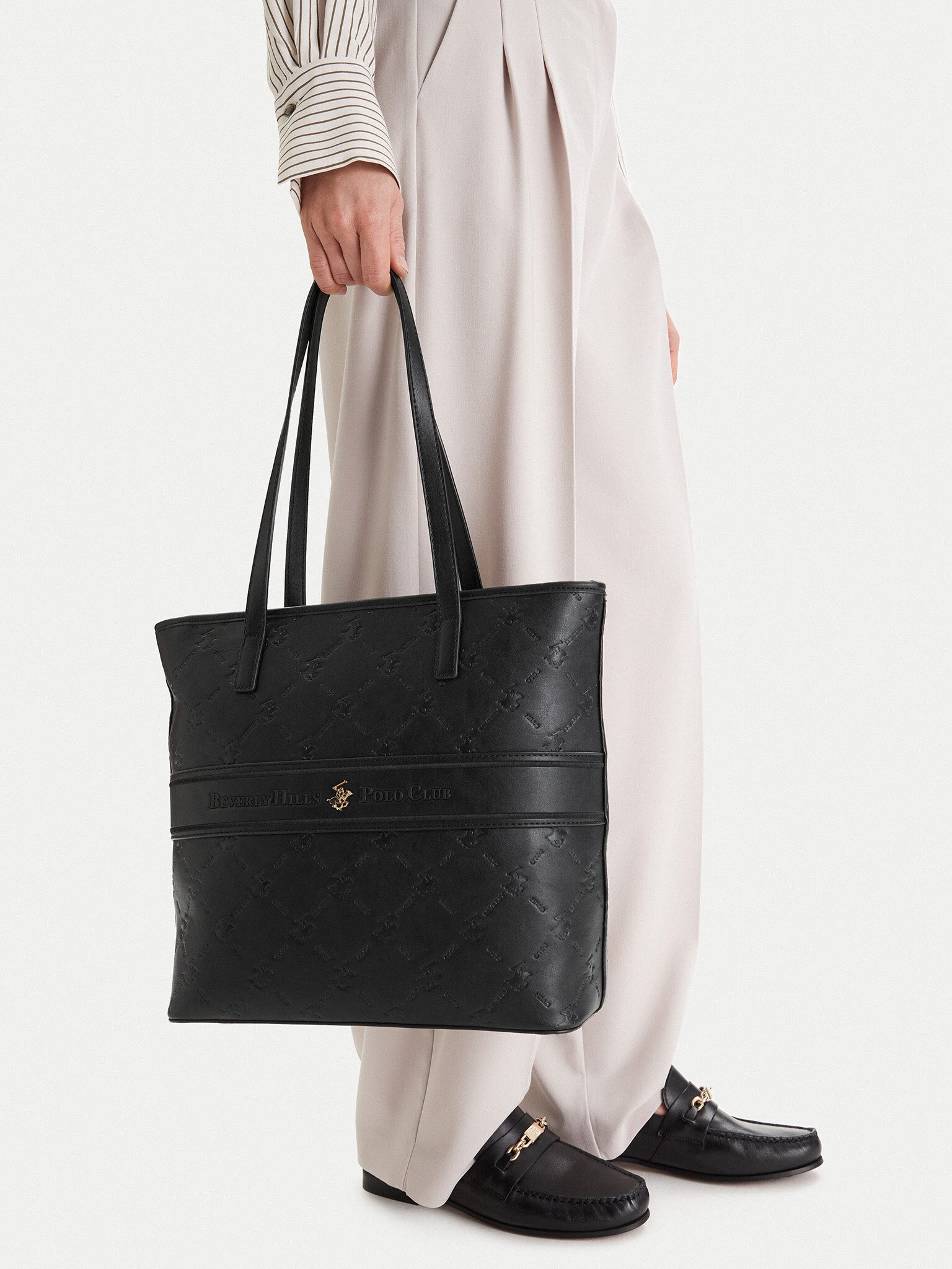 BEVERLY HILLS POLO CLUB Handtasche Beverly Hills Polo Club Damenhandtasche Schwarz BEVERLY HILLS POLO CLU
