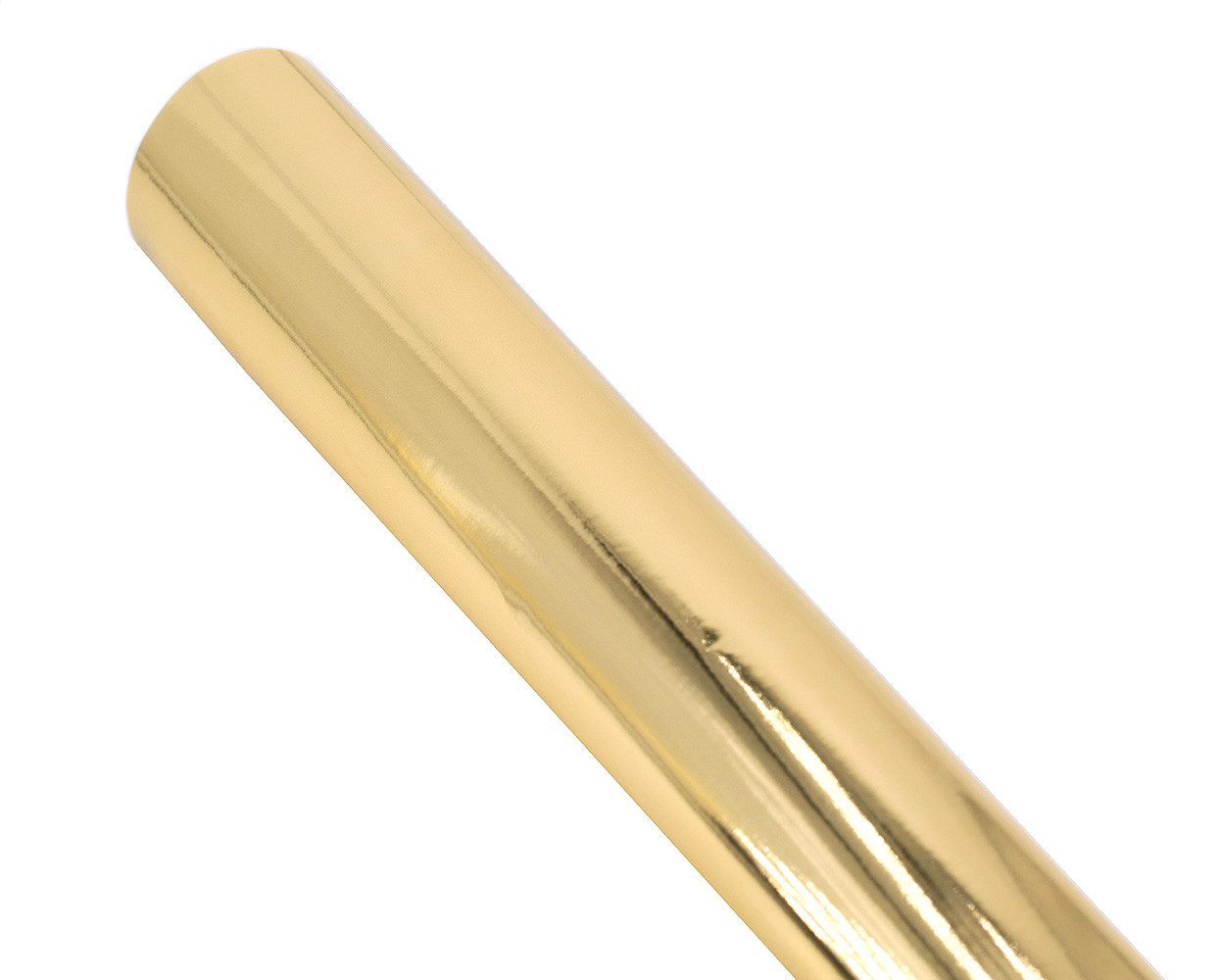 Star Geschenkpapier, Geschenkpapier einfarbig 70cm x 2m Rolle Gold metallic