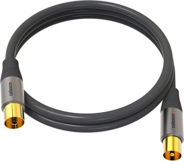 Celexon IEC TV Antennenkabel TV-Kabel, (300 cm), Professional Line, 3,0m, schwarz