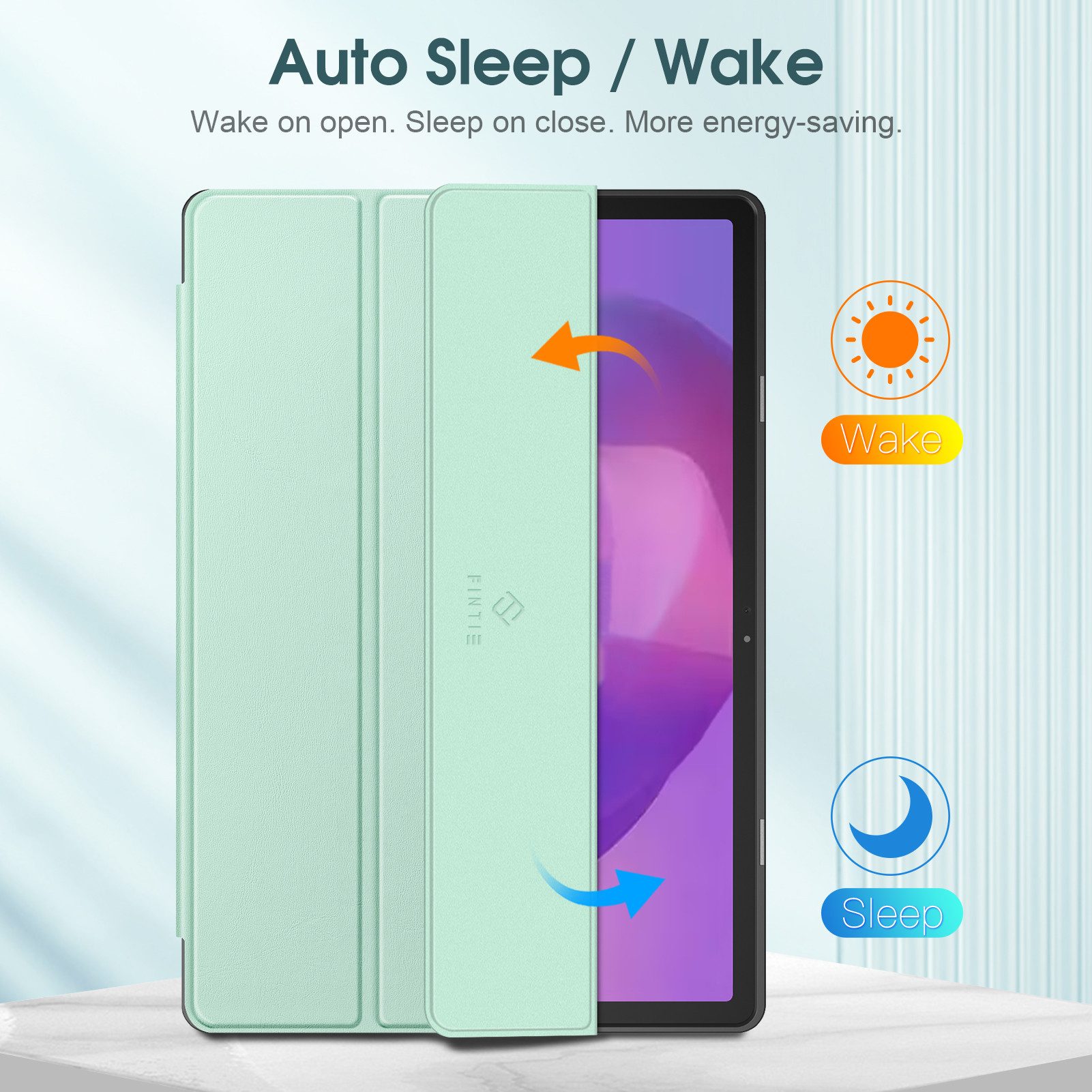 Fintie Tablet-Hülle für Lenovo Idea Tab Pro 12.7 Zoll 2025 (TB-373FU/ TB-375FC) Ultradünn, Soft TPU Rückseite Abdeckung Case mit Stifthalter und Auto Schlaf/Wach
