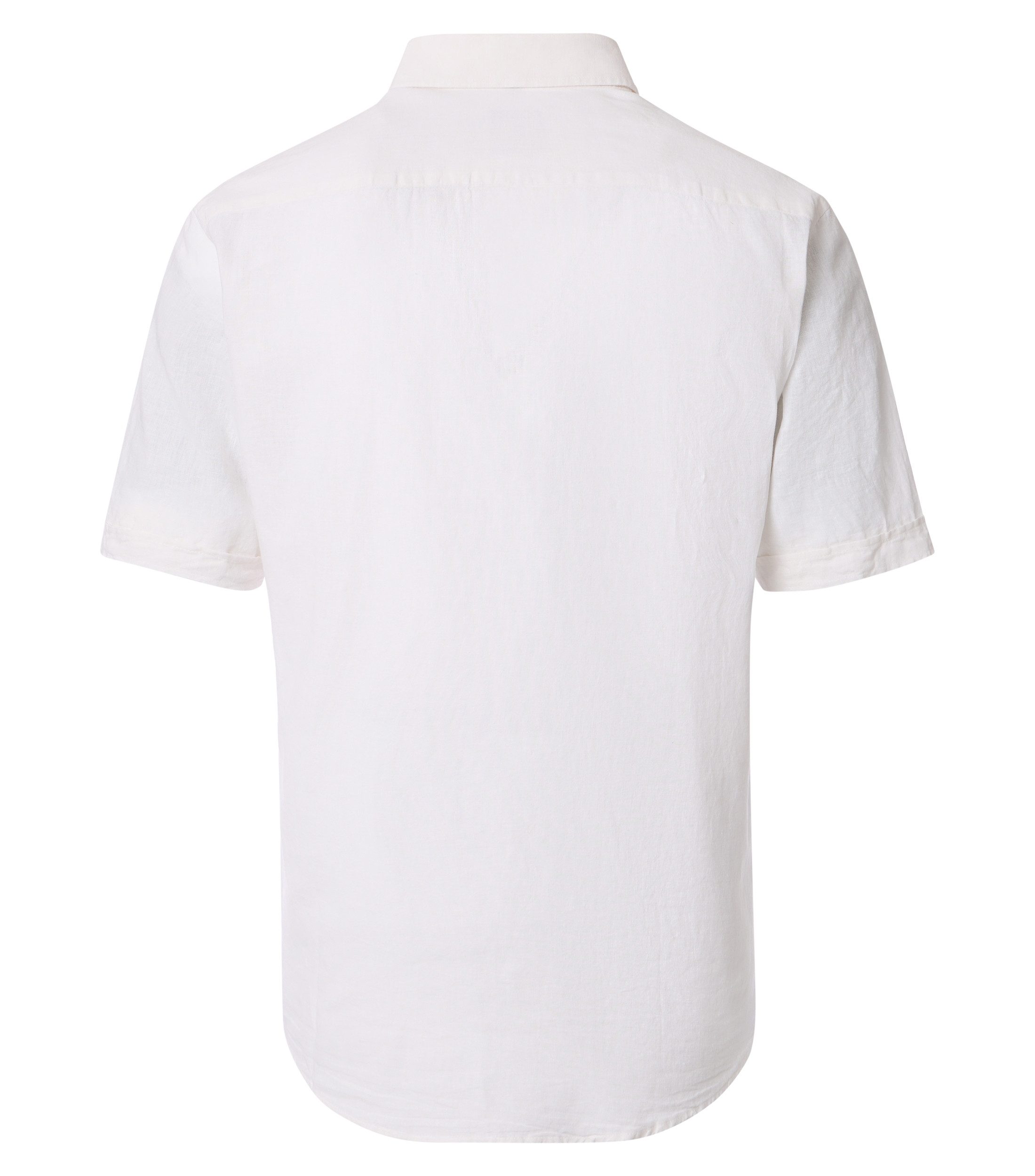 Redmond Kurzarmhemd uni Casual Fit günstig online kaufen