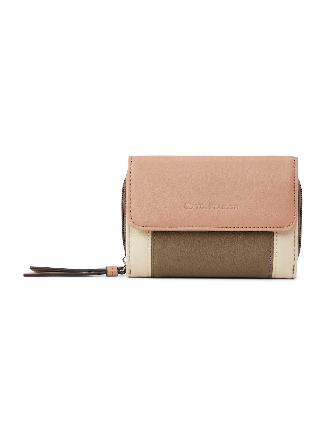 TAILOR TOM Überschlagbörse mixed BONNIE taupe Clutch