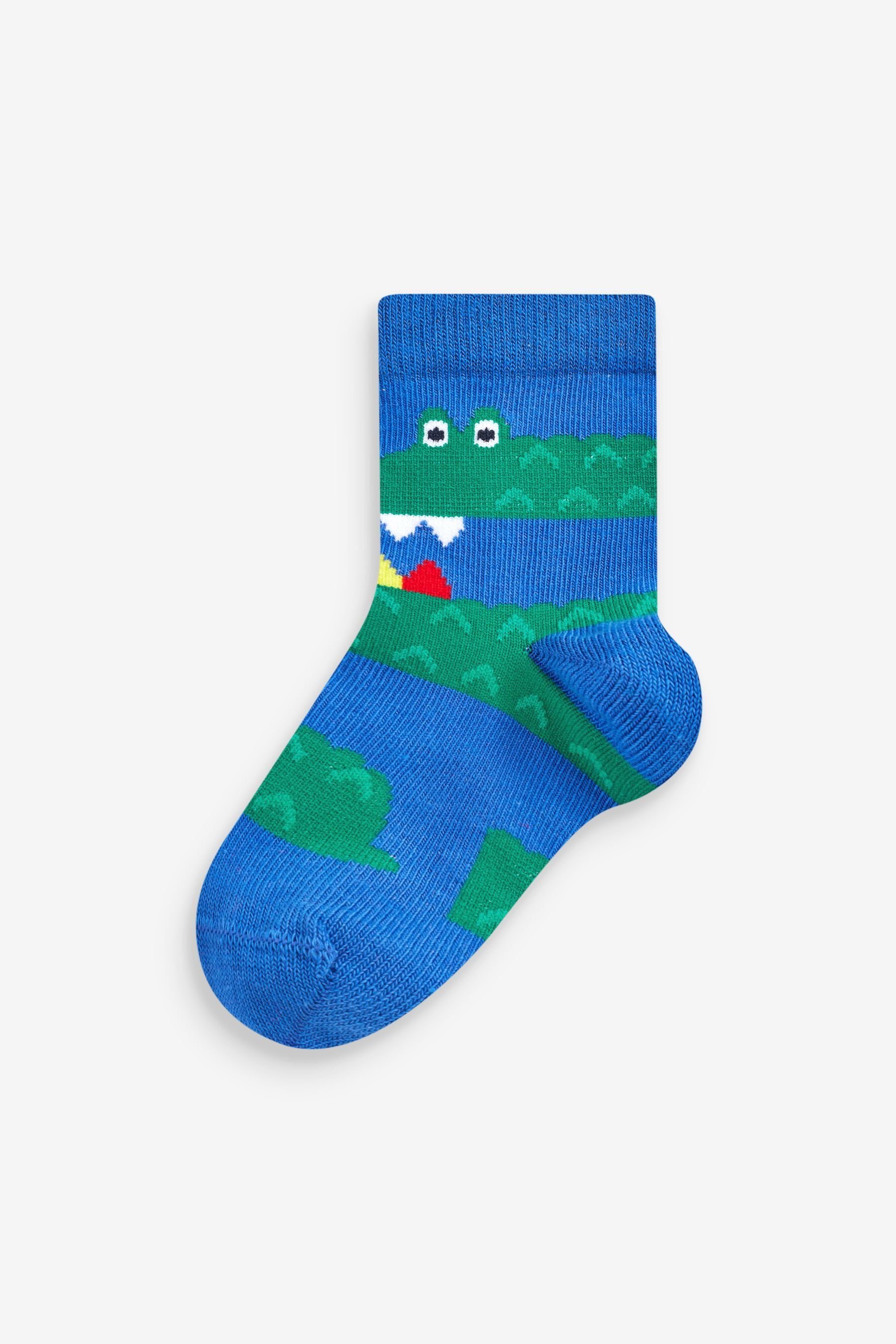 Kurzsocken hohem Next Socken mit Animal Baumwollanteil, 7er-Pack Red/Blue/Green (1-Paar)