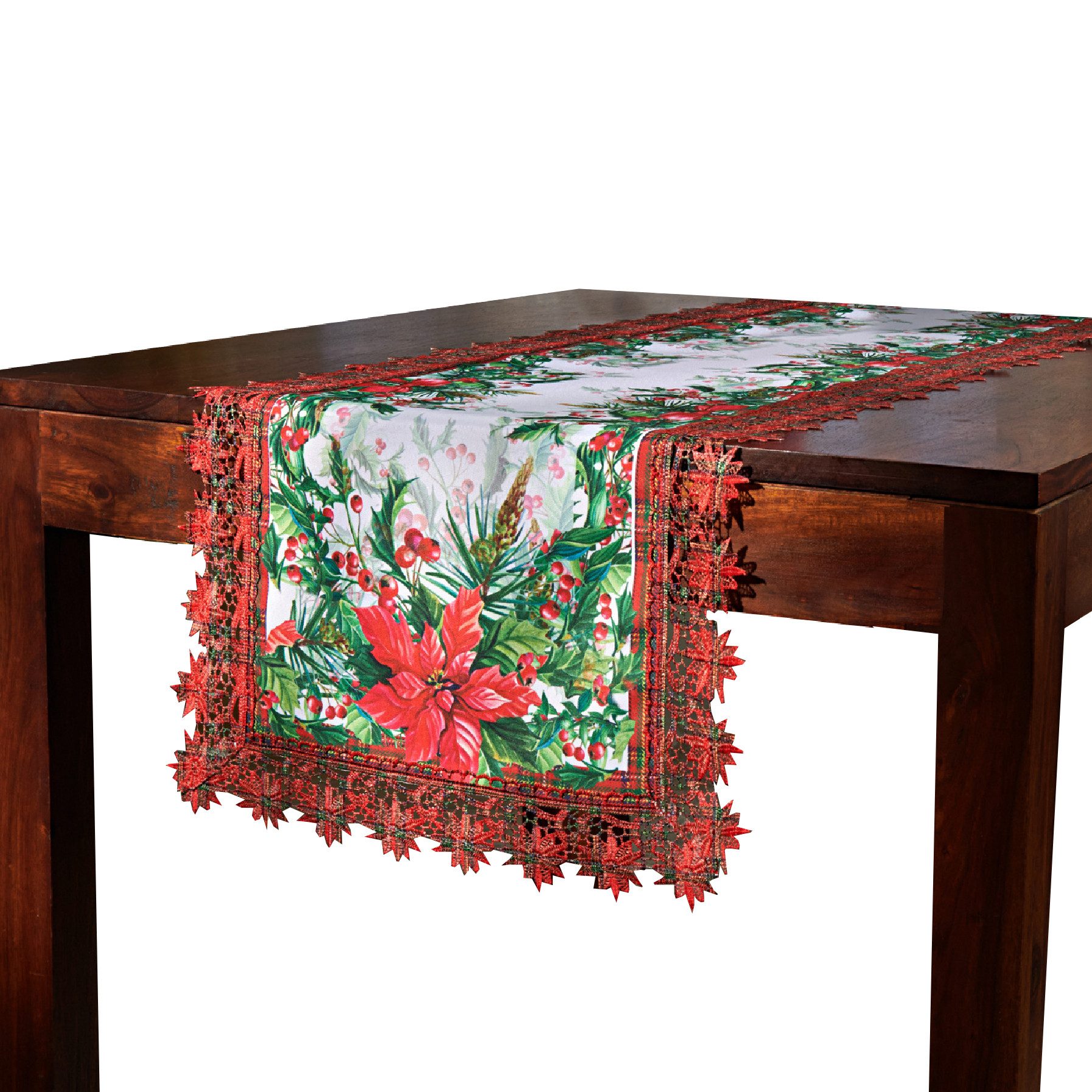 Delindo Lifestyle Tischdecke Weihnachtsstern, Lischläufer zu Weichnachten ( günstig online kaufen