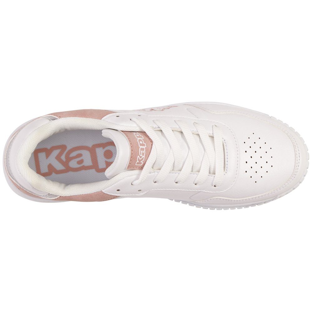 Kappa Sneaker - mit modischen Glanzdetails white-rosé