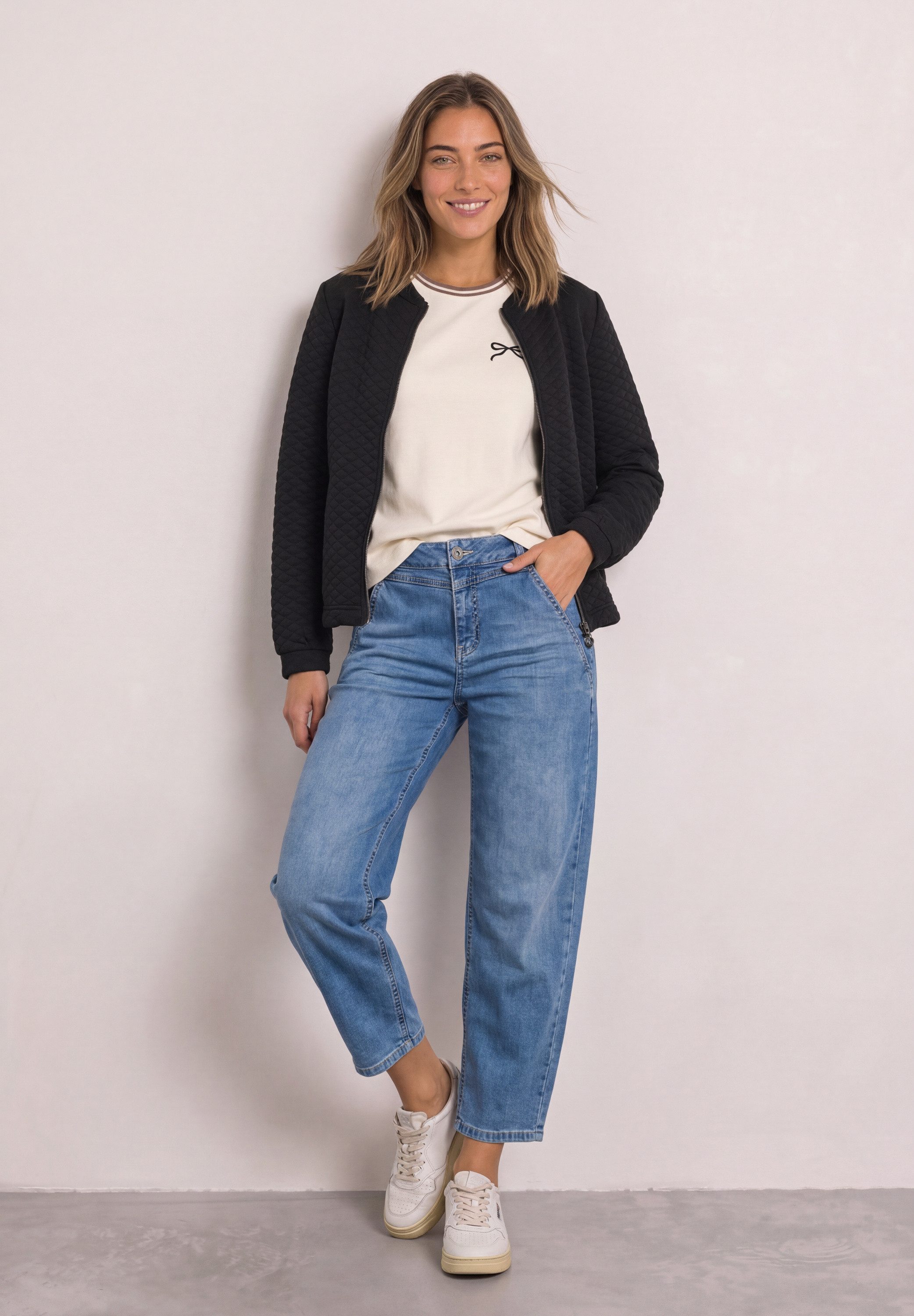 STREET ONE Cardigan mit Rundhalsausschnitt