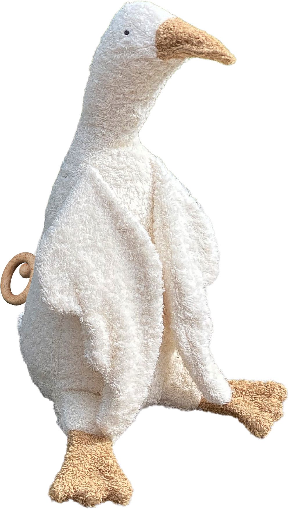 EFIE Spieluhr Gans weiß, Bio-Baumwolle & Schafwolle, ca. 28 cm, Made in Germany
