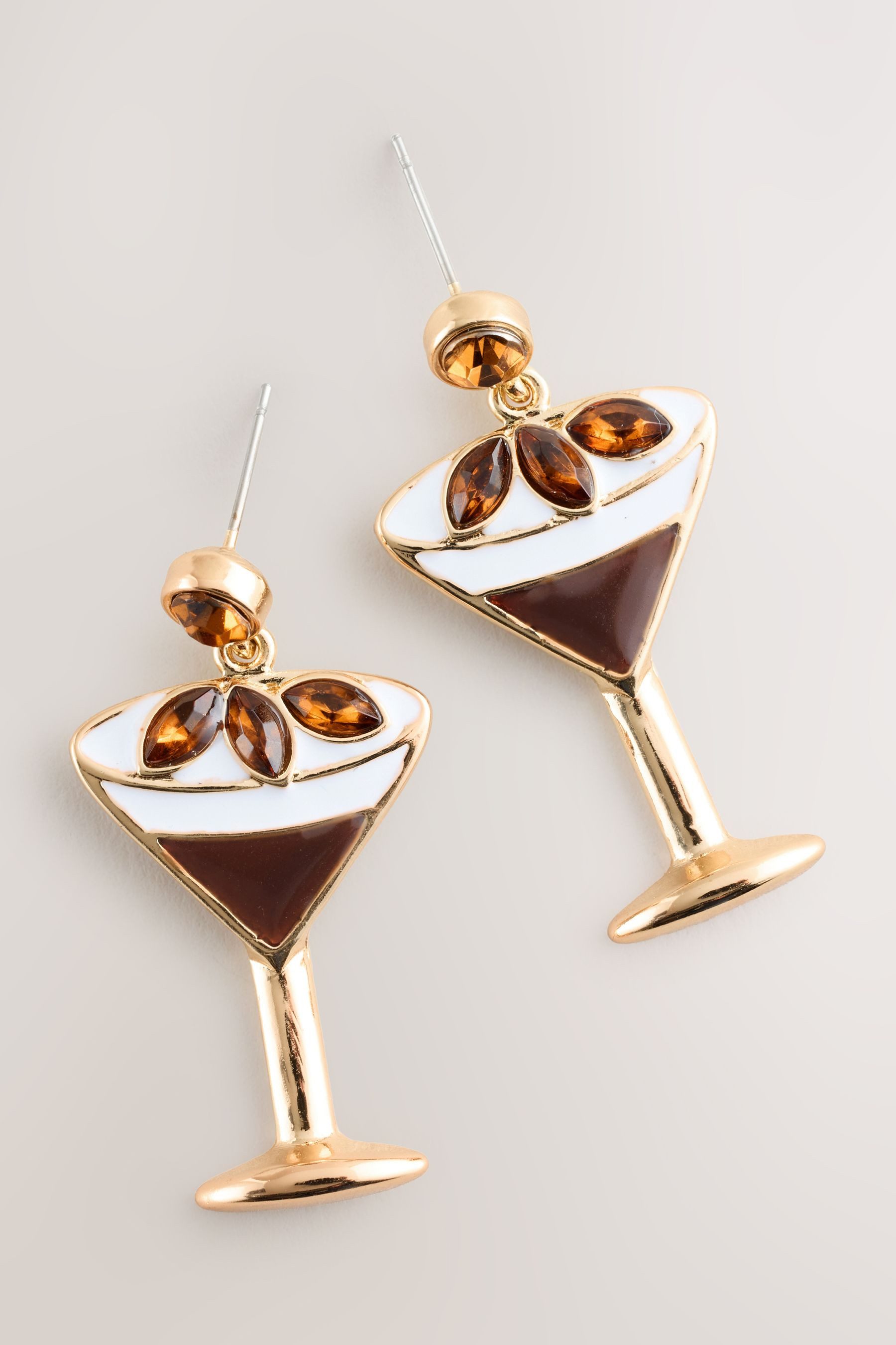 Next Paar Ohrhänger Glitzernde Ohrstecker, Espresso Martini (1-tlg)