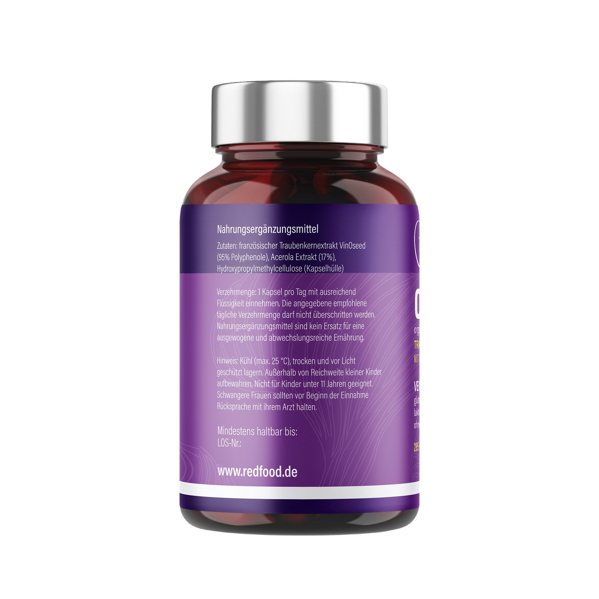 Redfood OPC französicher Traubenextrakt Kapseln + Vitamin C Kapseln, 1 er 285,00 St.