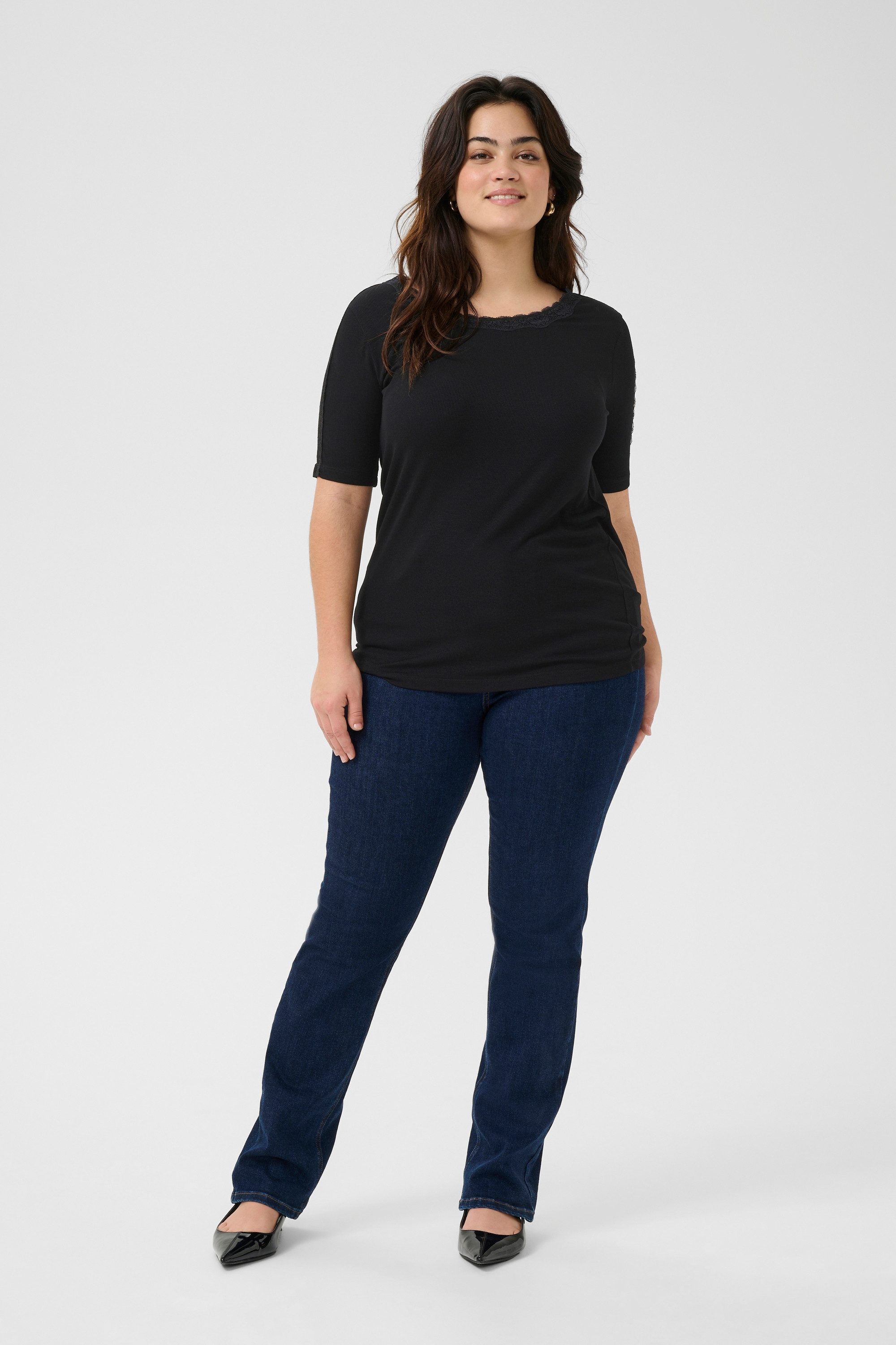 KAFFE Curve T-Shirt T-shirt KCjunna Große Größen günstig online kaufen