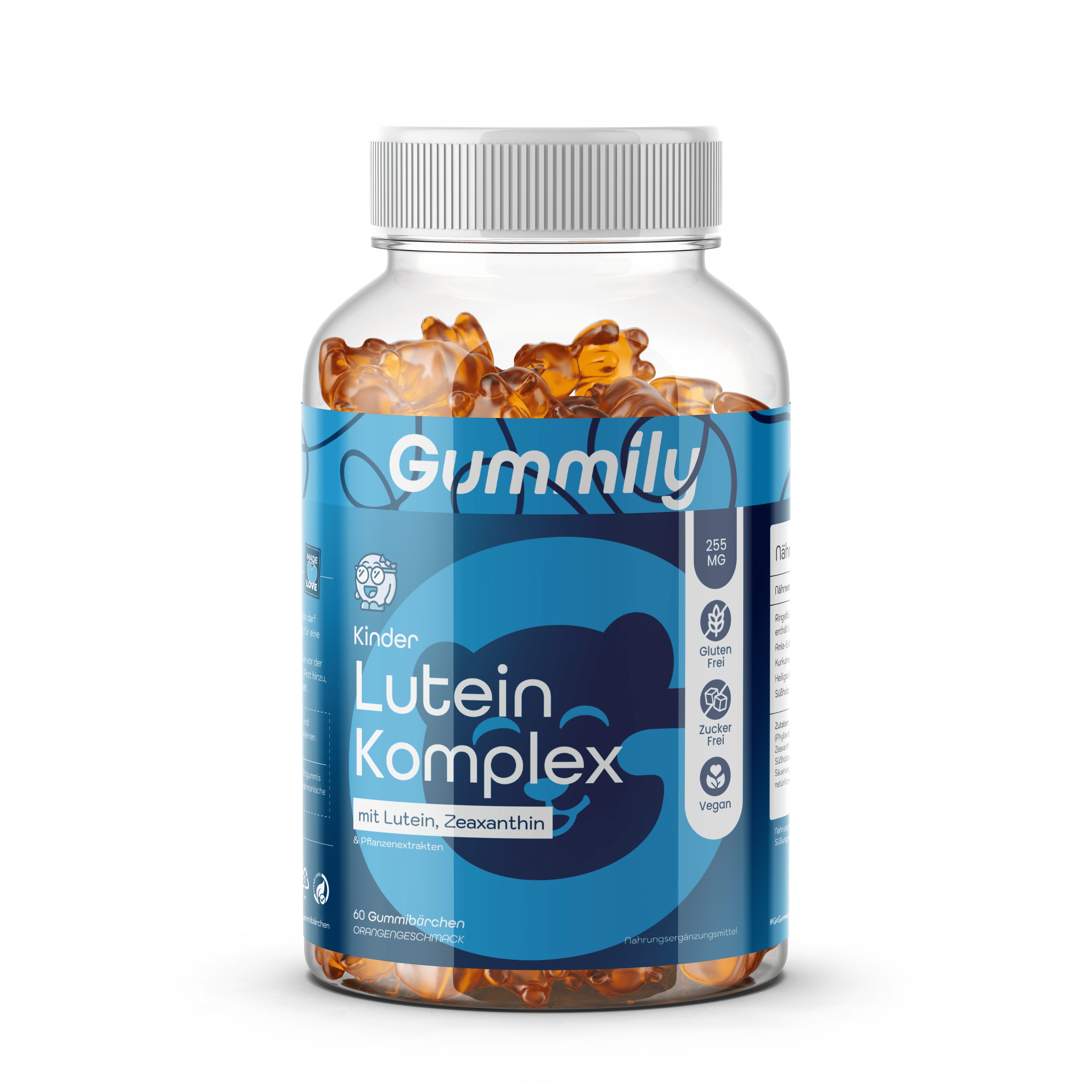 Gummily® Augenpflege Gummibärchen - Zeaxanthin - Lutein - Amla Gummibärchen, 180 g