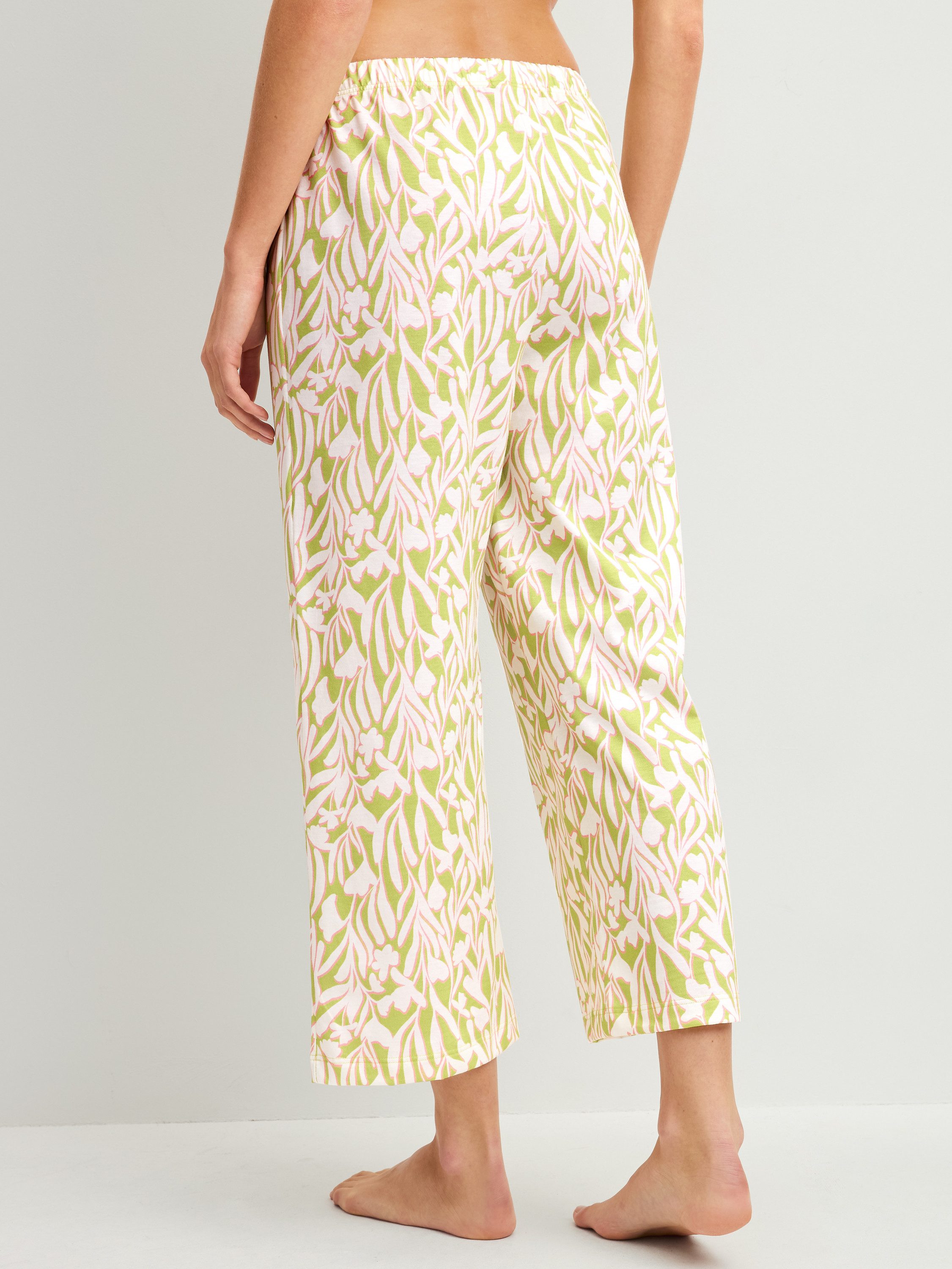 CALIDA Pyjamahose Late Bloom M&M Damen (1-tlg) anschmiegsam, weich, florales Muster