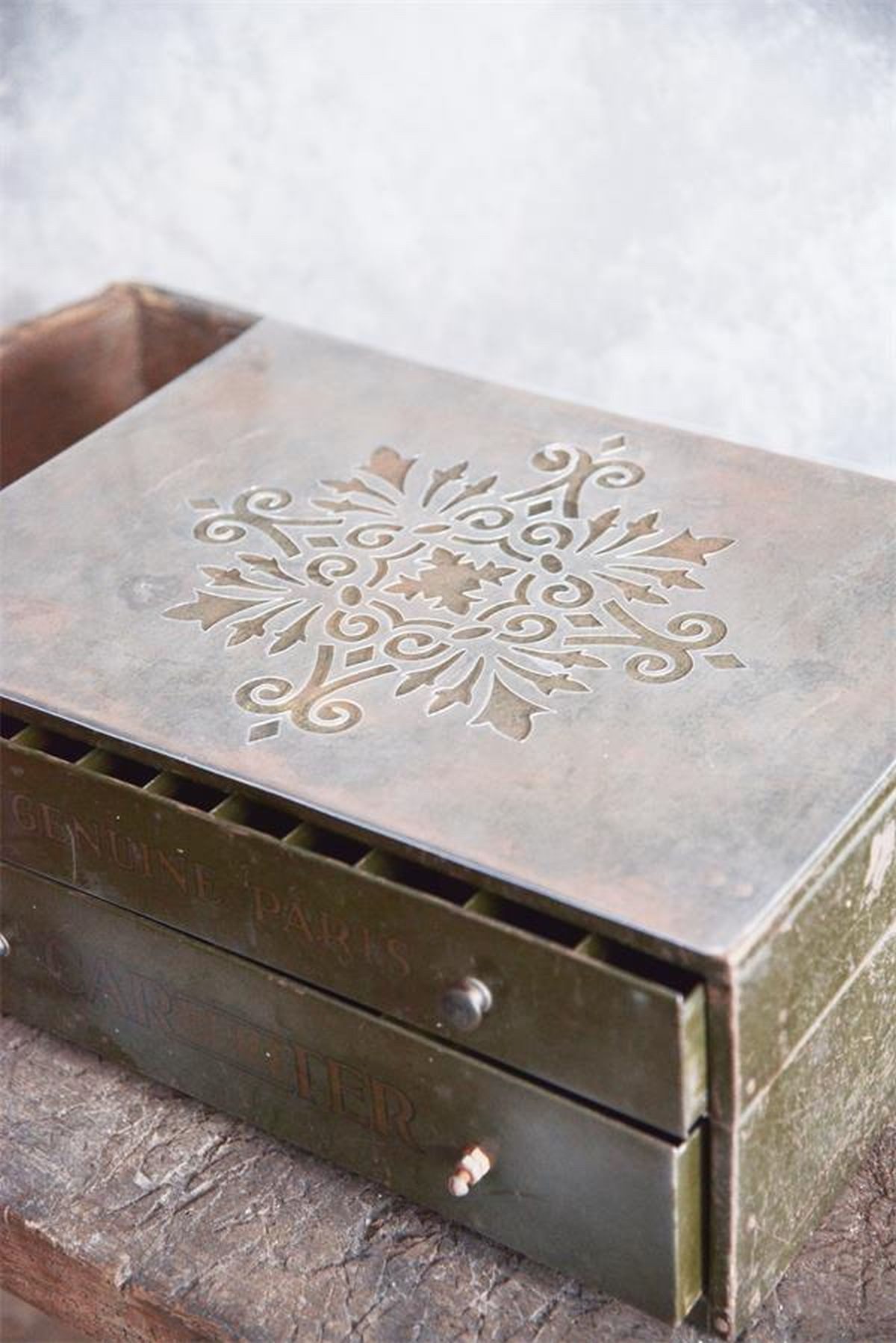 Vintage Paint Motivschablone Vintage Schablone Stencil Ornament Kunststoff wiederverwendbar, Saubere Kanten für präzise Muster und gleichmäßige Farbaufträge