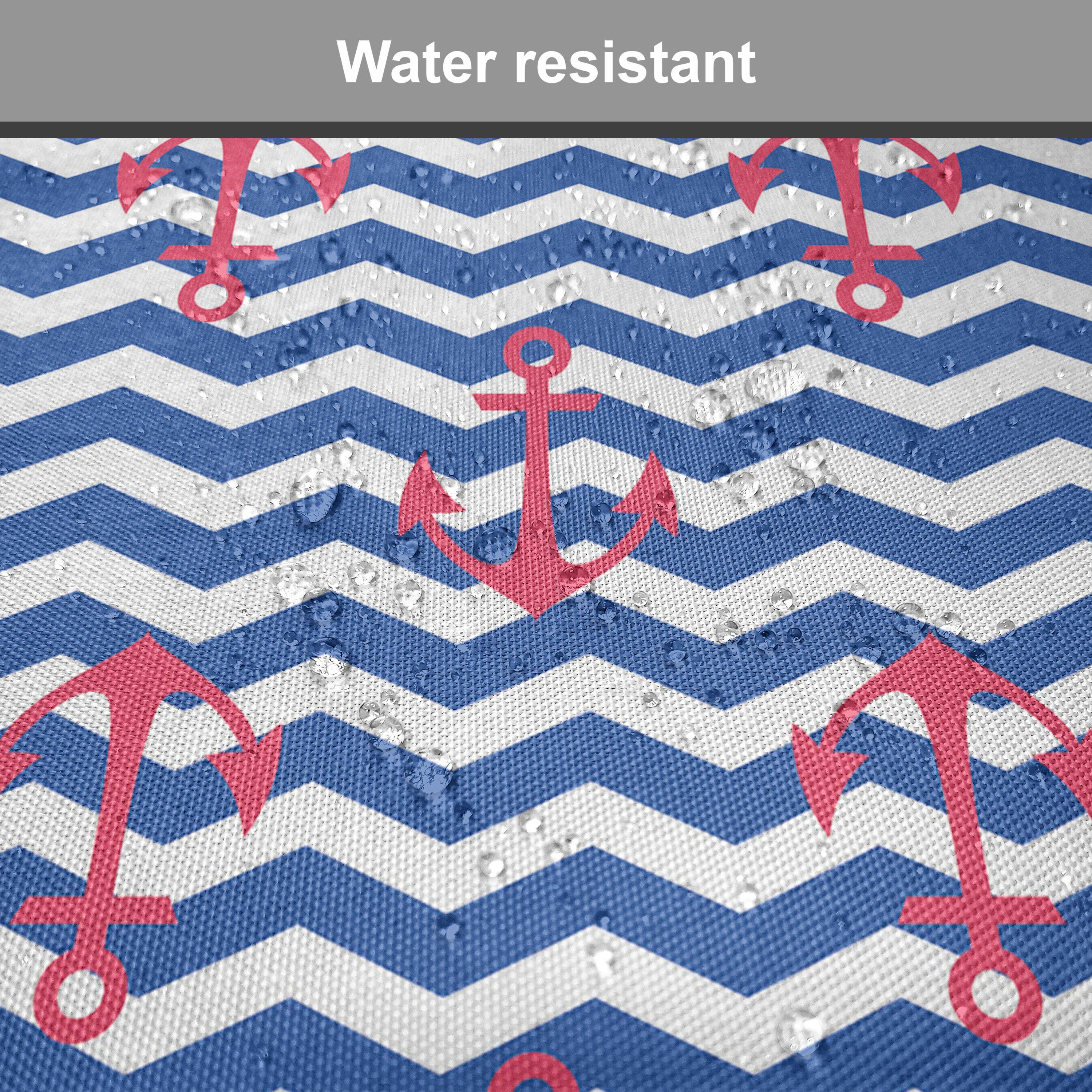 Abakuhaus Stuhlkissen Dekoratives wasserfestes Anchors Slhouettes für Anker Riemen Küchensitze, Waves Kissen mit