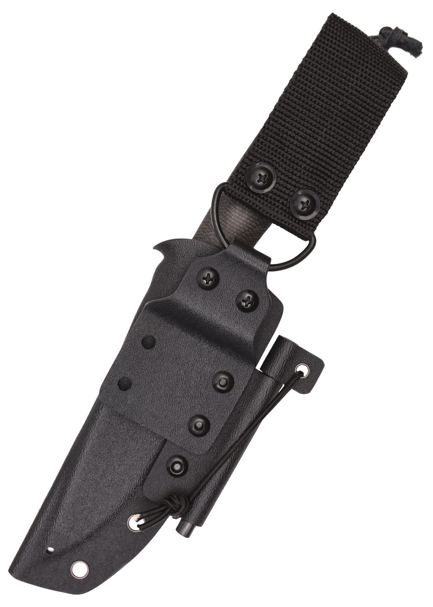 Schnitzel Universalmesser KVIN feststehendes Messer mit Kydexscheide und Feuerstarter, (3 St), Feuerstarter inklusive