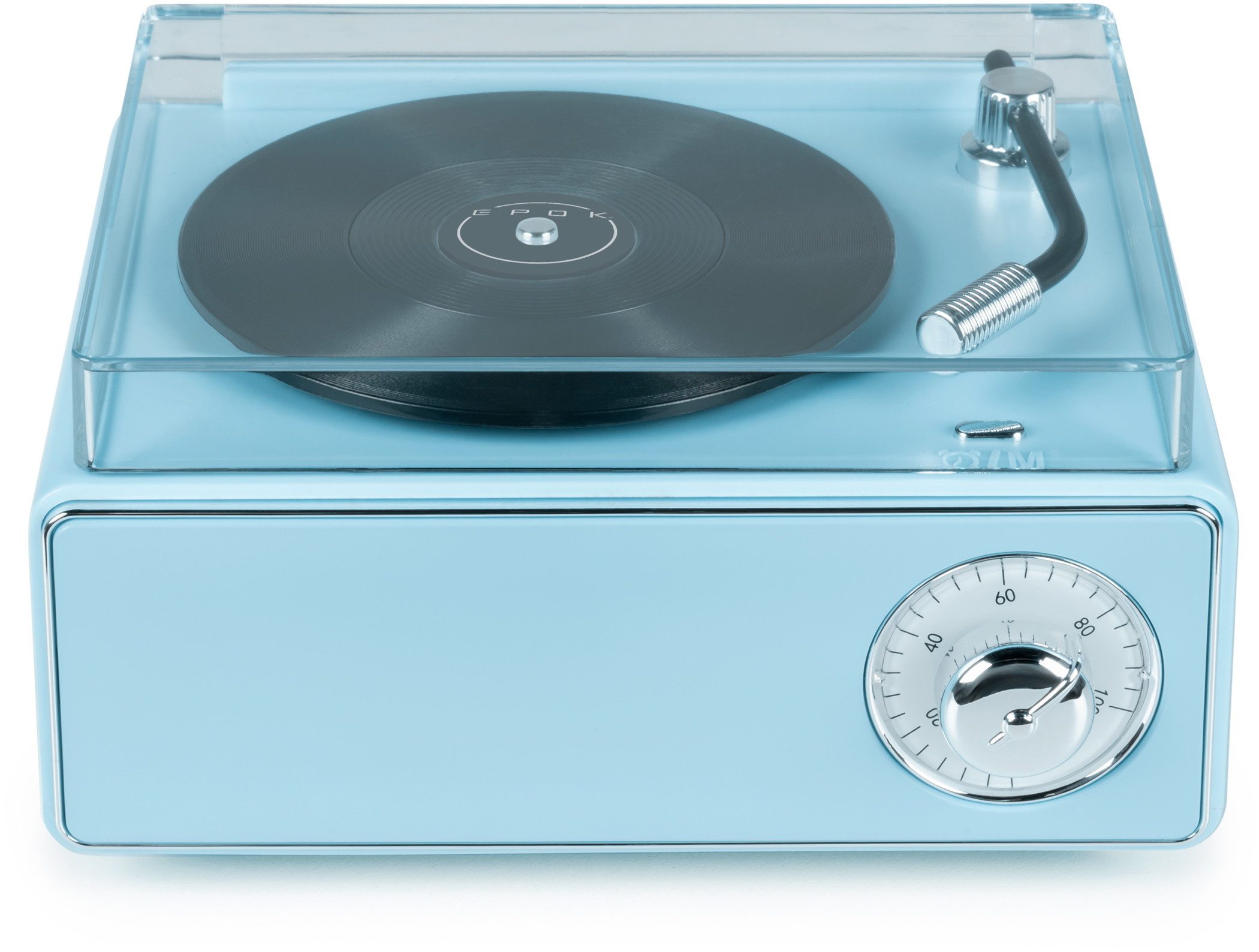 BigBen Bluetooth portabl. Lautsprecher EPOK Plattenspieler Look blau AU389395 Portable-Lautsprecher