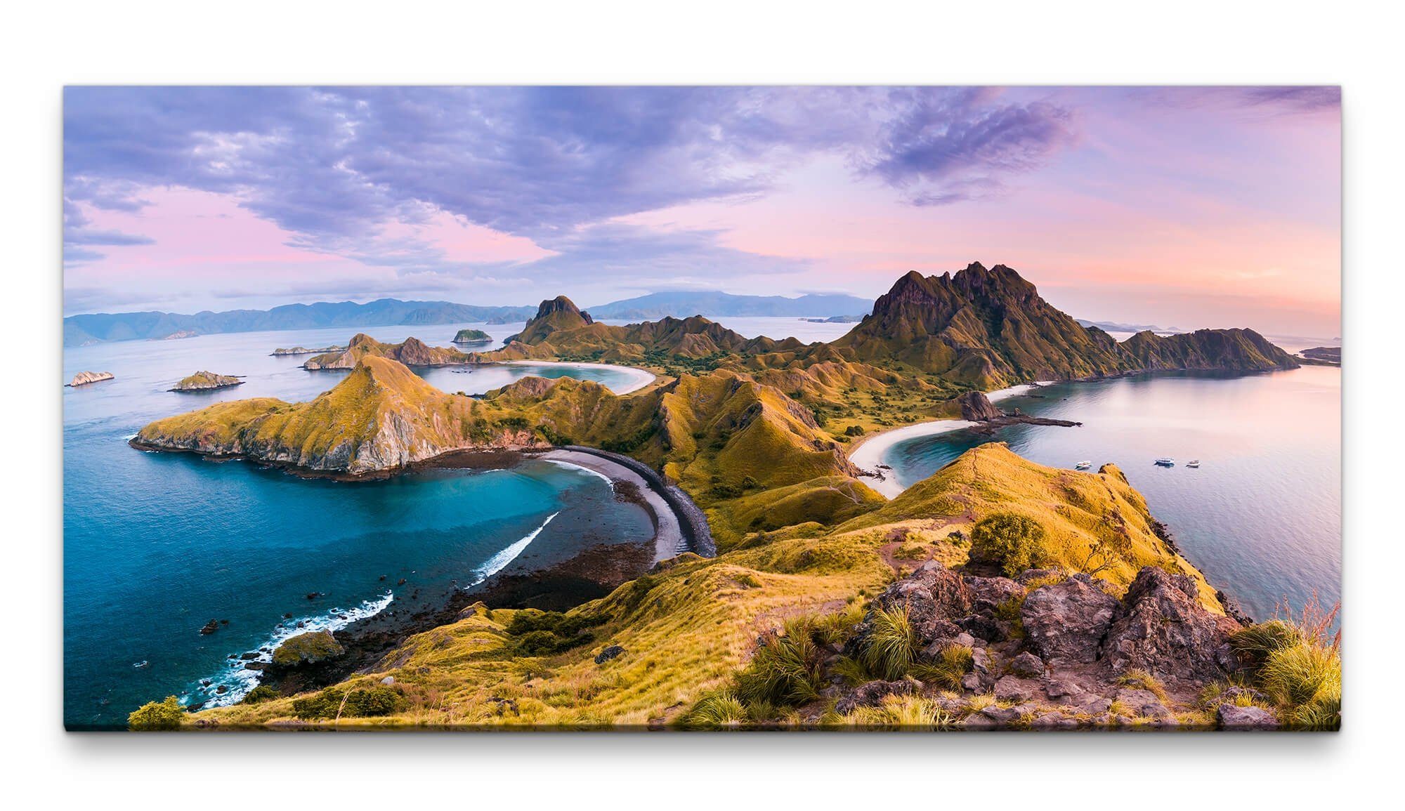 Leinwandbild Bilder XXL Indonesien Küste 50x100cm Wandbild auf Leinwand