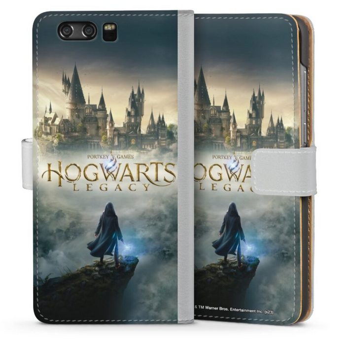 DeinDesign Handyhülle Hogwarts Legacy Offizielles Lizenzprodukt Harry Potter Hogwarts Legacy Huawei Honor 9 Hülle Handy Flip Case Wallet Cover Handytasche Leder