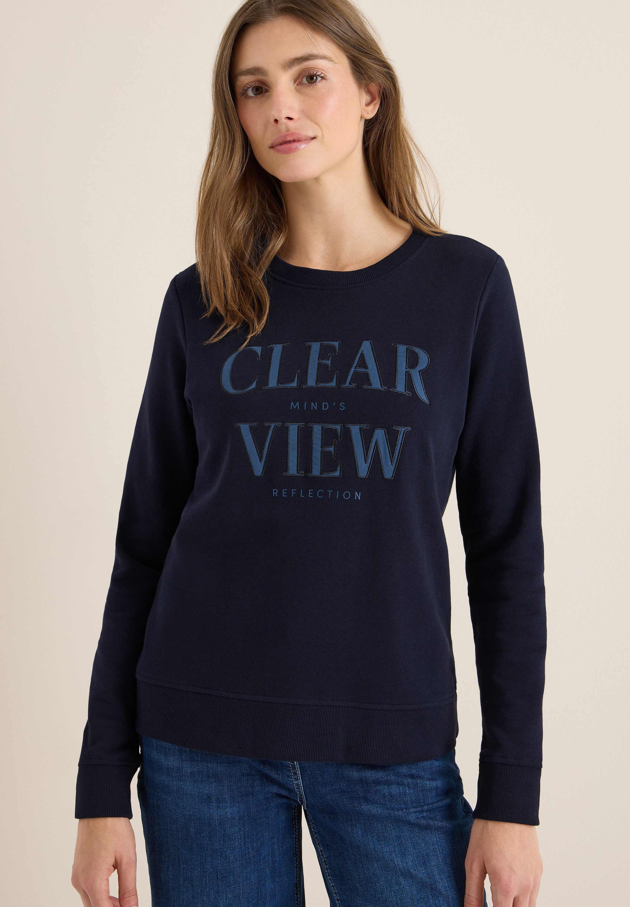 CECIL Sweatshirt mit Wording Artwork günstig online kaufen