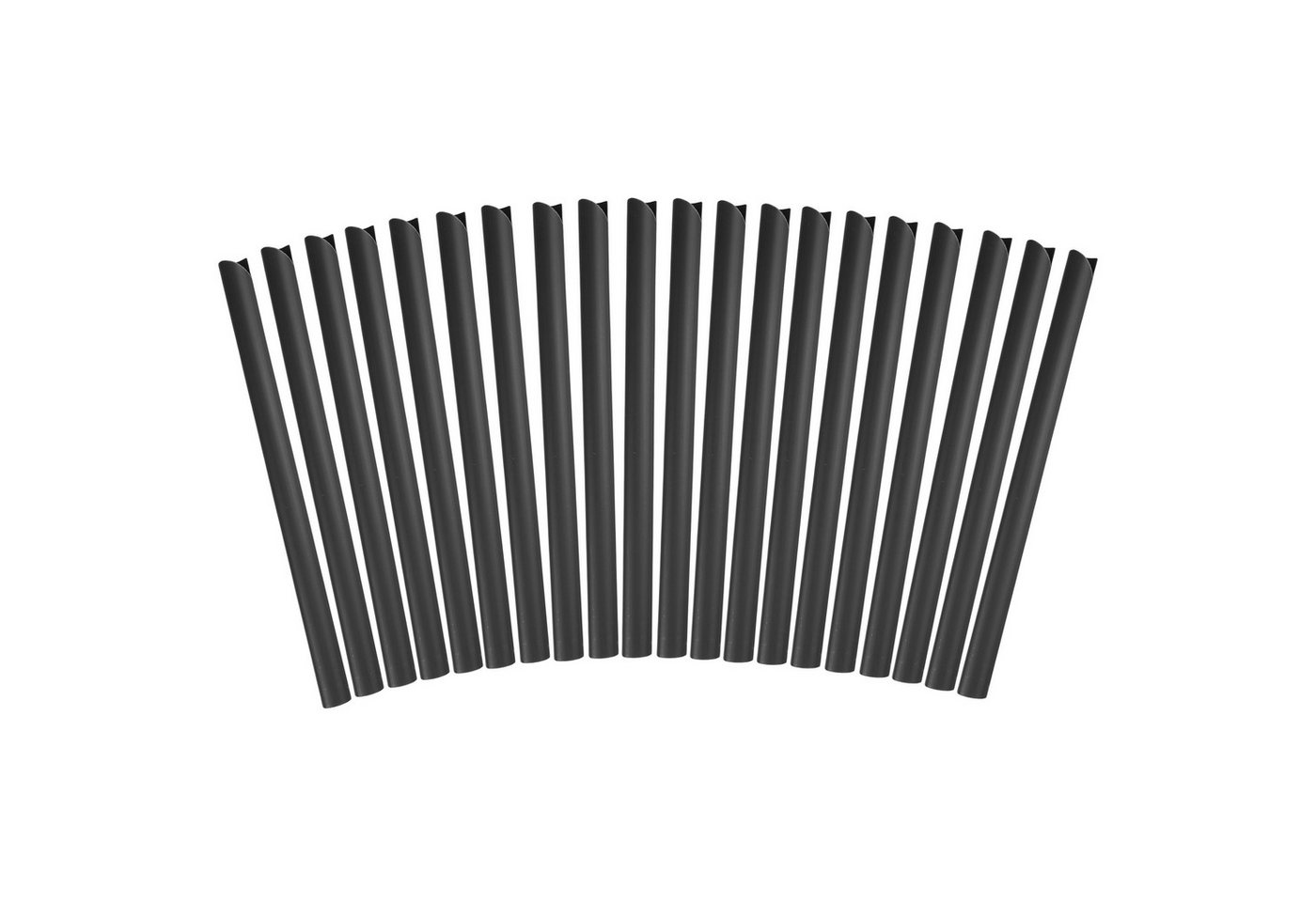 Thumbnail - Sarcia.eu Doppelstabmattenzaun Befestigungsklammern für Sichtschutzstreifen 19cm, 20St.,SCHWARZ