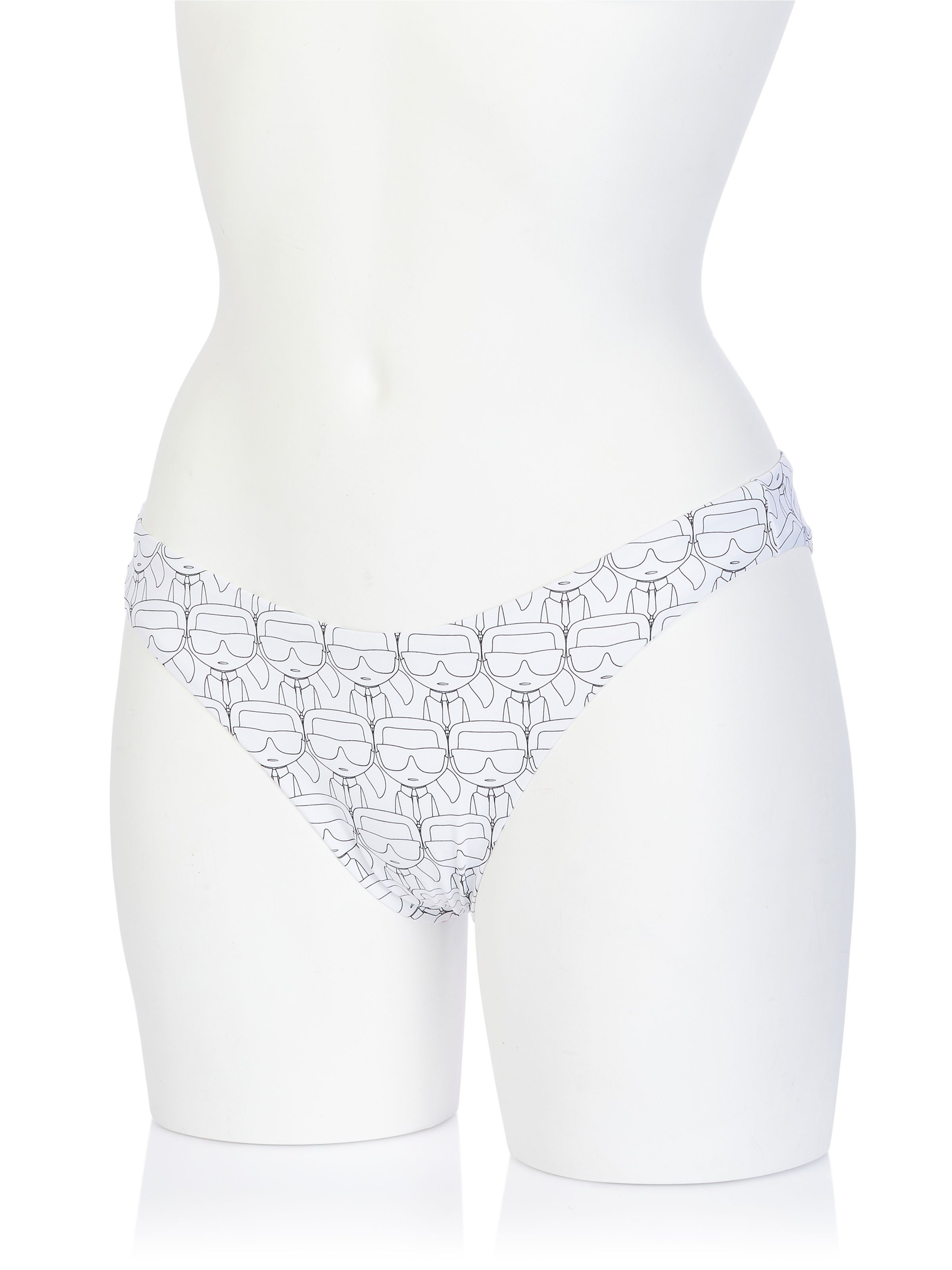 KARL LAGERFELD Bikini-Hose Karl Lagerfeld Bikinihose Weiss