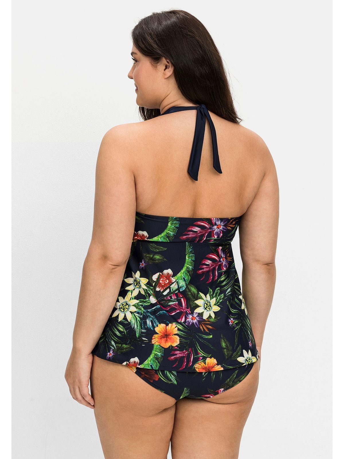 sheego by Joe Browns Tankini-Top Große Größen, mit Blumenprint und  Neckholderträgern