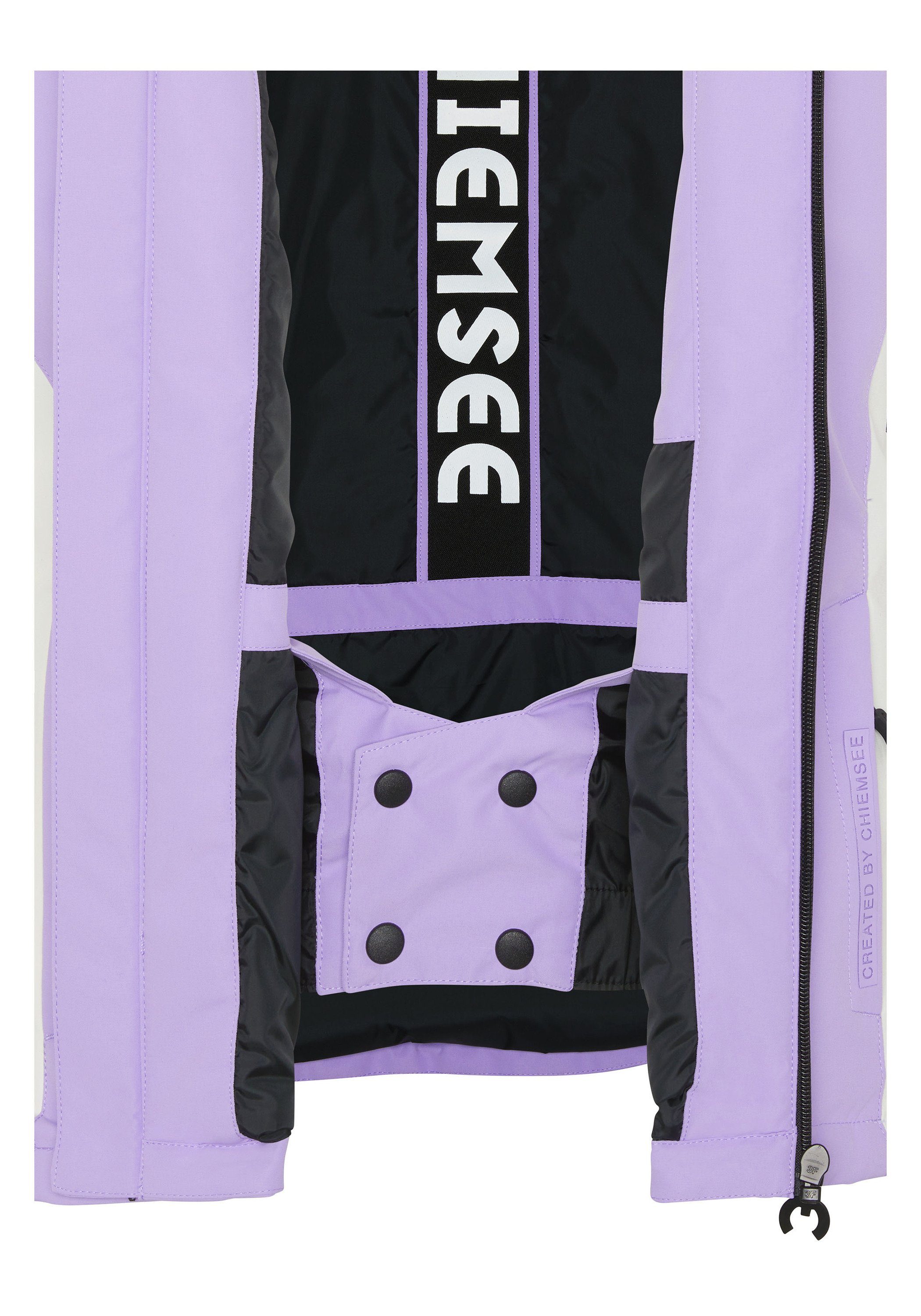 im Skijacke 1 Purple Skijacke Rose Colour-Block-Look 15-3716 Chiemsee