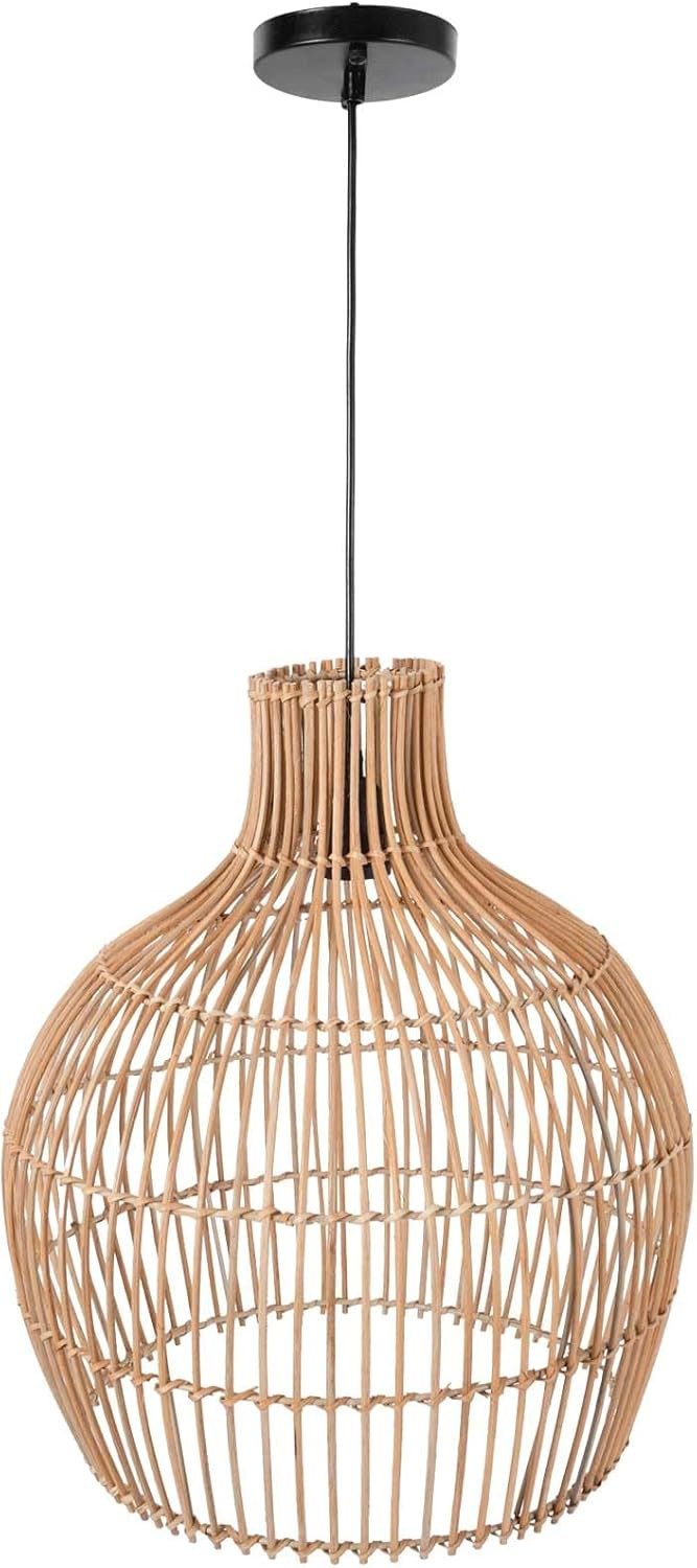 VIVANNO Hängeleuchte Rattan PLAFON Rund - günstig online kaufen