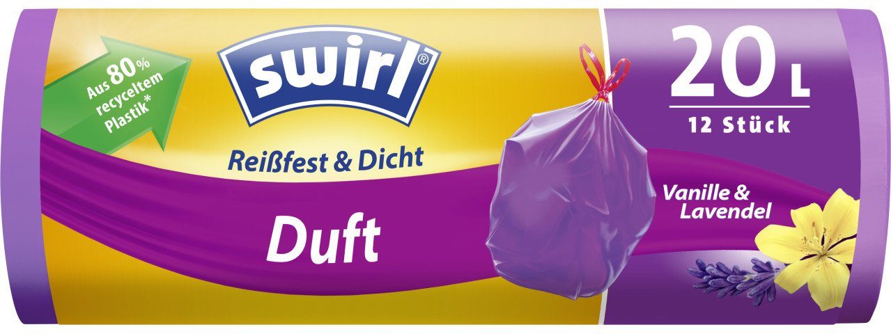 Müllsackständer Swirl® L Swirl Duft-Müllbeutel 20 Vanille-Lavendel
