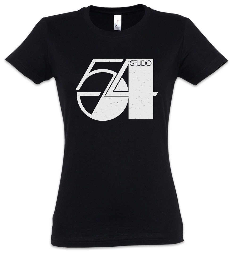Urban Backwoods Print-Shirt Studio 54 A2 Damen T-Shirt New York Nightclub NY NYC Disco History Era (1-tlg) Club Nightlife Party 1970s