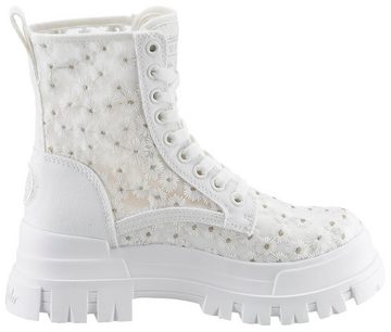 Buffalo ASPHA RLD BLOOM Schnürboots, Schnürschuh, Stiefelette, Chucky Boots mit MemoryFoam-Innensohle