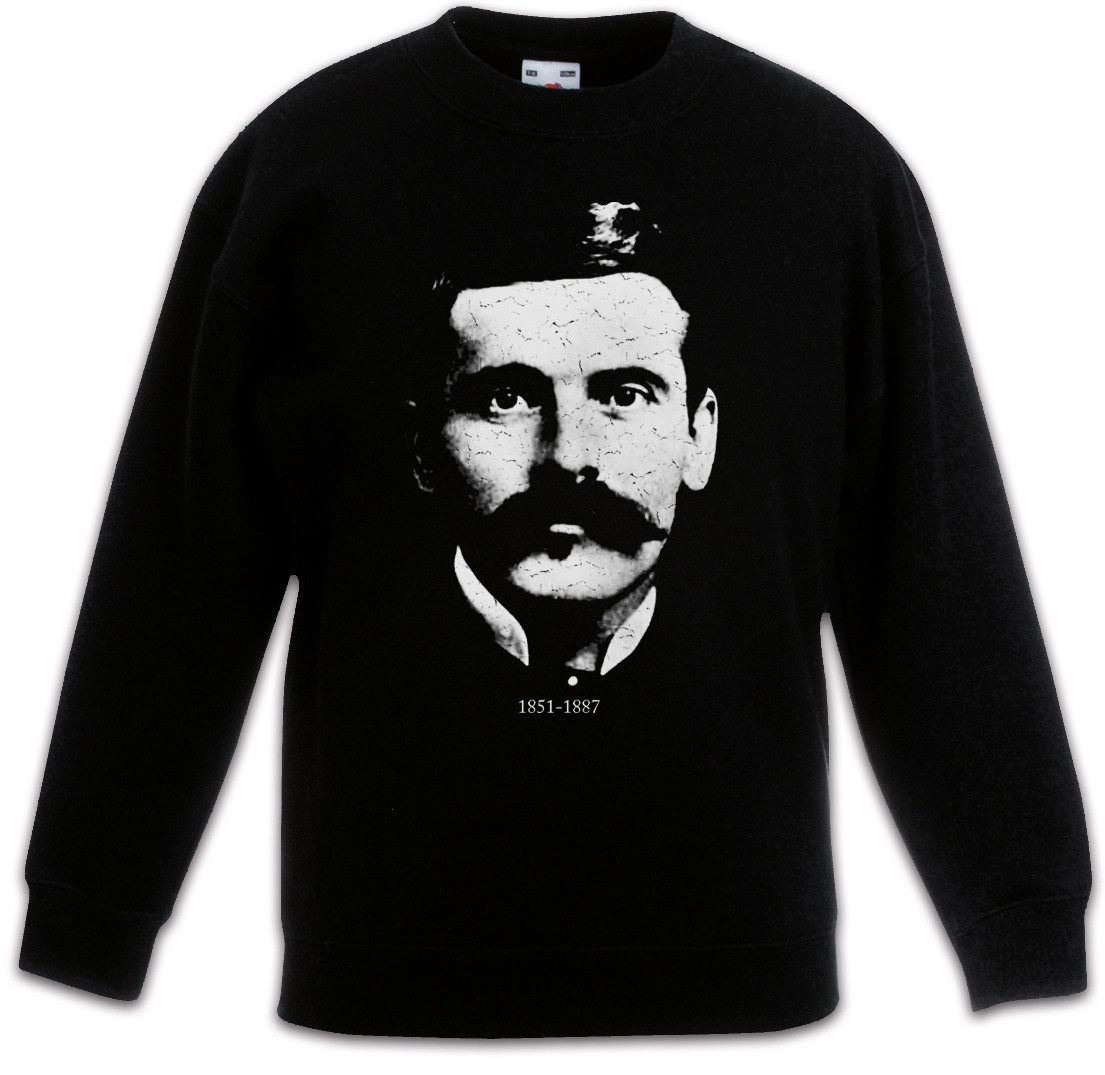 Urban Backwoods Sweatshirt Doc Holliday Portrait Kinderpullover Western Gesetzloser Revolverheld (1-tlg) Cowboy Bild Outlaw Bandit