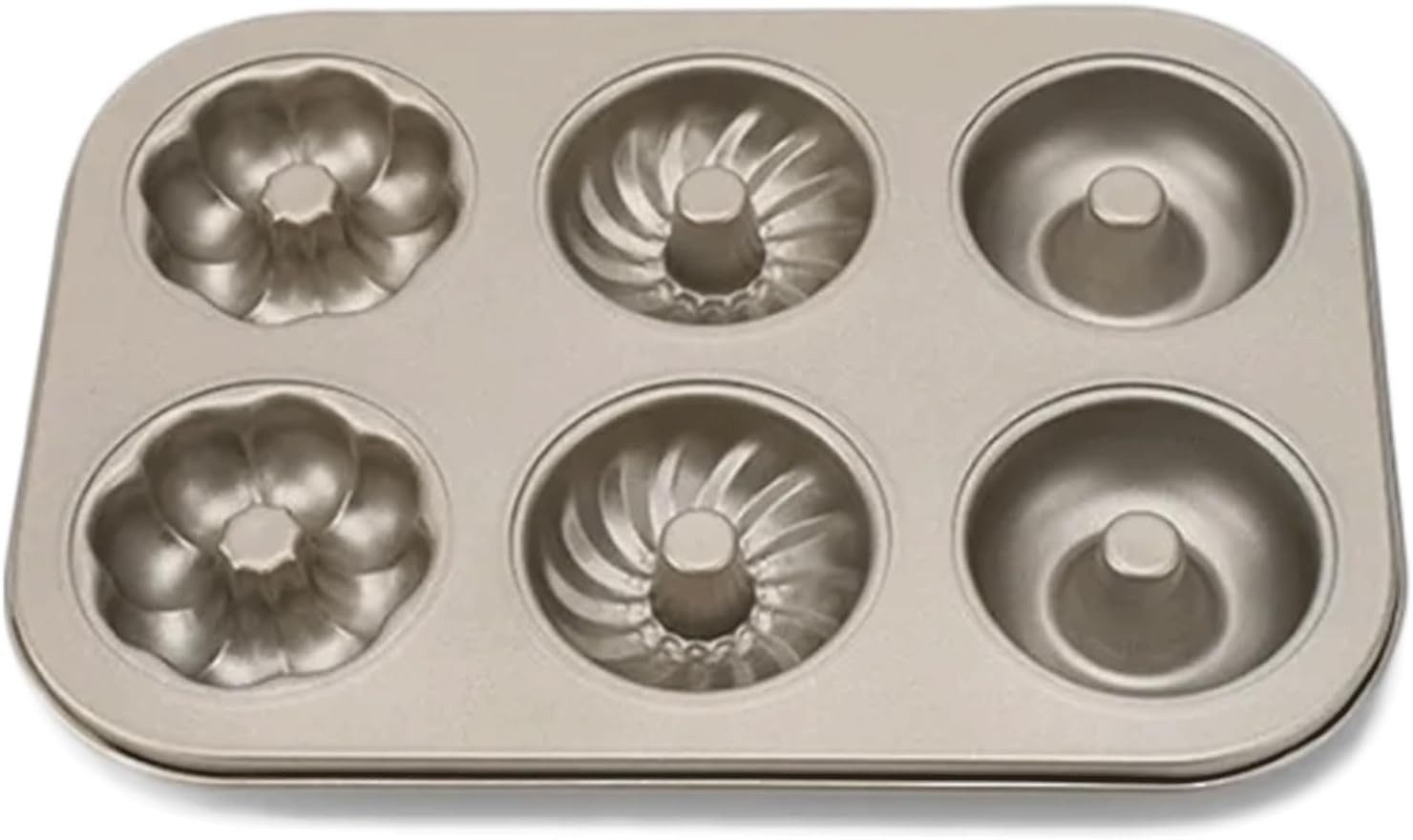 FELIXLEO Backform Metall Donut Backform 6 Loch Antihaft Kuchenform DIY, (1-tlg)