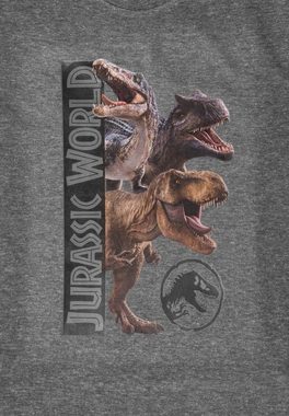 United Labels® Schlafanzug Jurassic World Schlafanzug Jungen - Pyjama Set Kurzarm Grau Schwarz