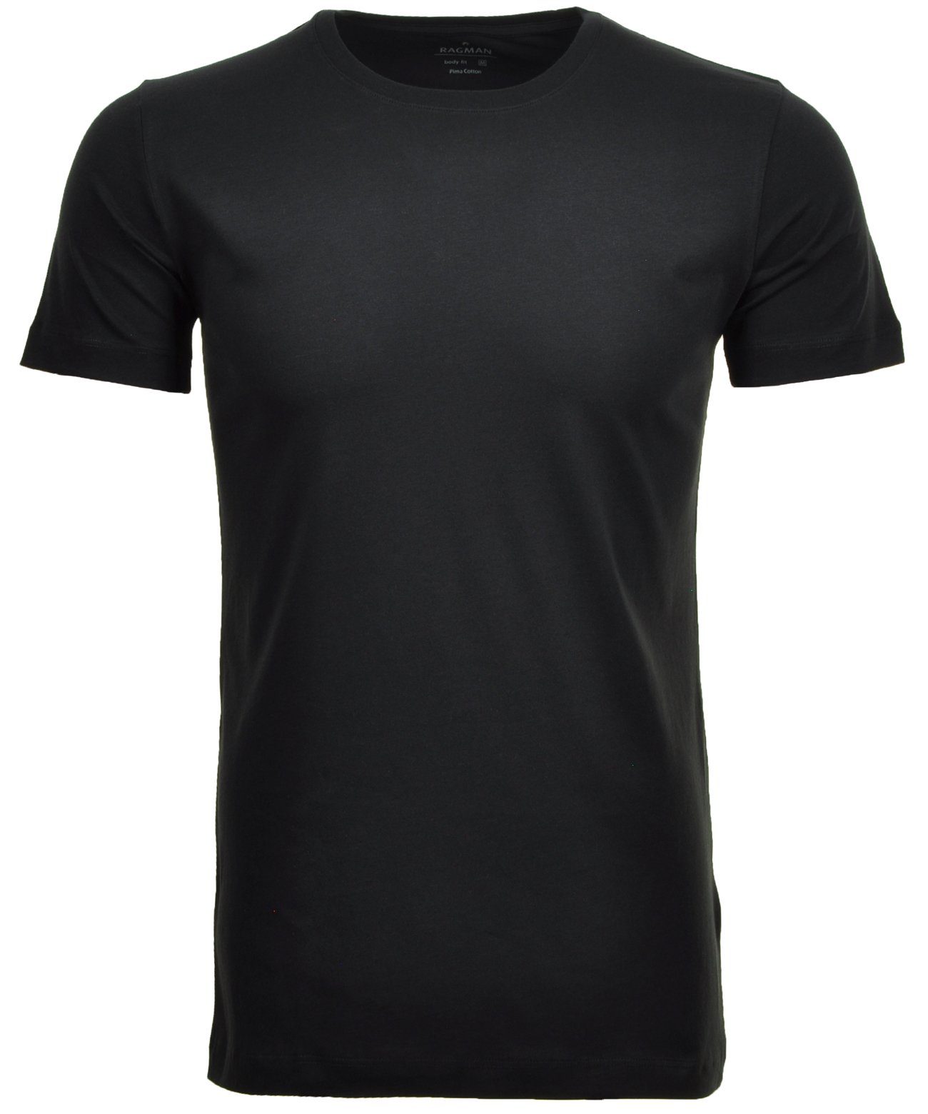 RAGMAN T-Shirt (Packung) Schwarz