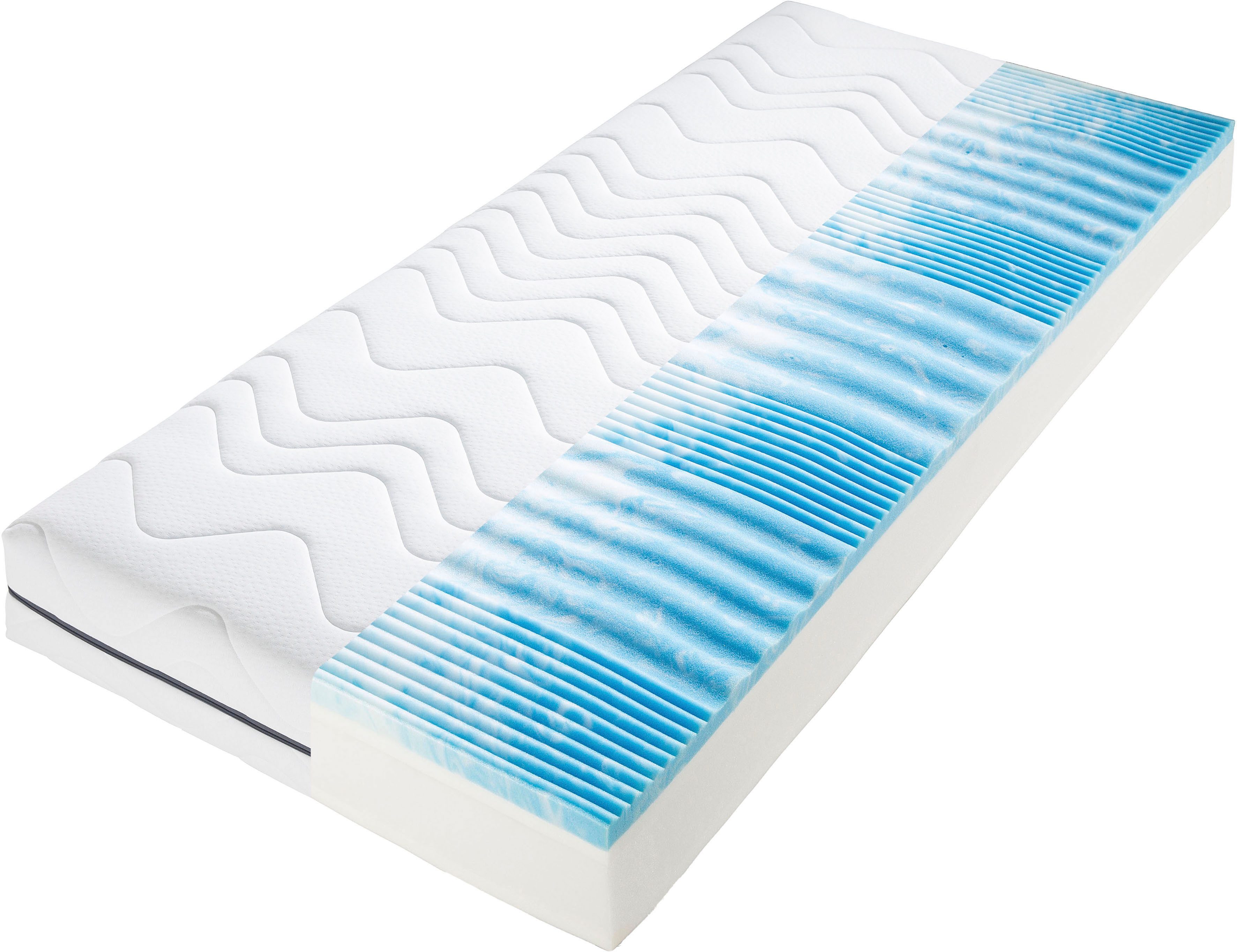 Taschenfederkernmatratze Tulani, Matratze in 90x200 cm, 140x200 cm und weiteren Größen, fan, 24 cm hoch, 530 Federn bei Gr. 100x200 cm - atmungsaktive Matratze