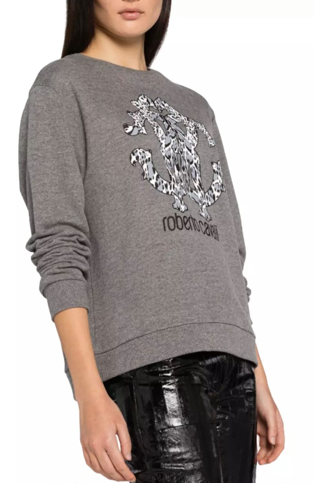 roberto cavalli Sweatshirt Unisex Lynx RC Logo Pullover Genderneutrales Design für vielseitigen Einsatz