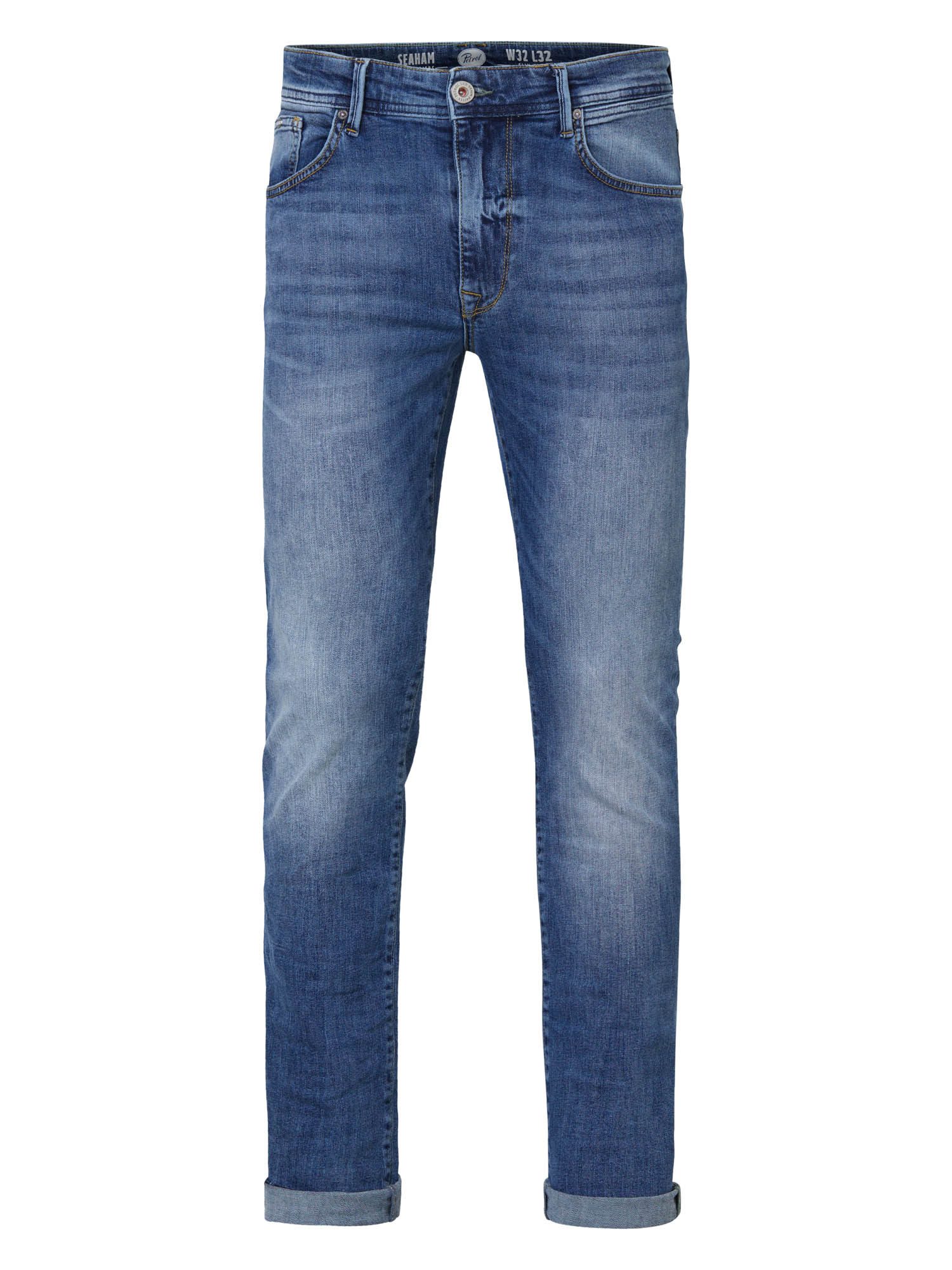 5-Pocket-Jeans PETROL SEAHAM light indigo 5713 - FUTUREPROOF