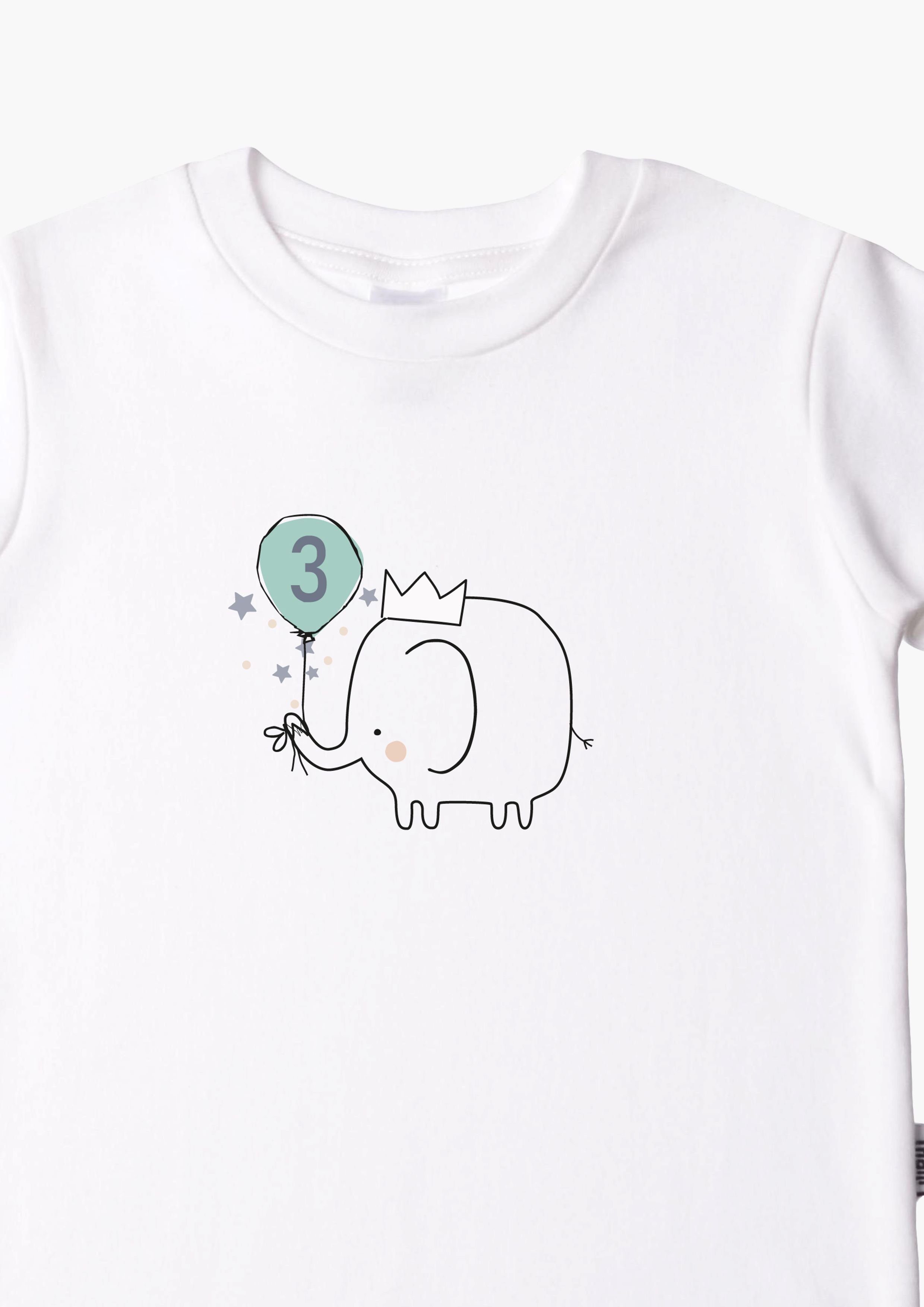 Liliput T-Shirt Elefant 3 Front-Print niedlichem mit