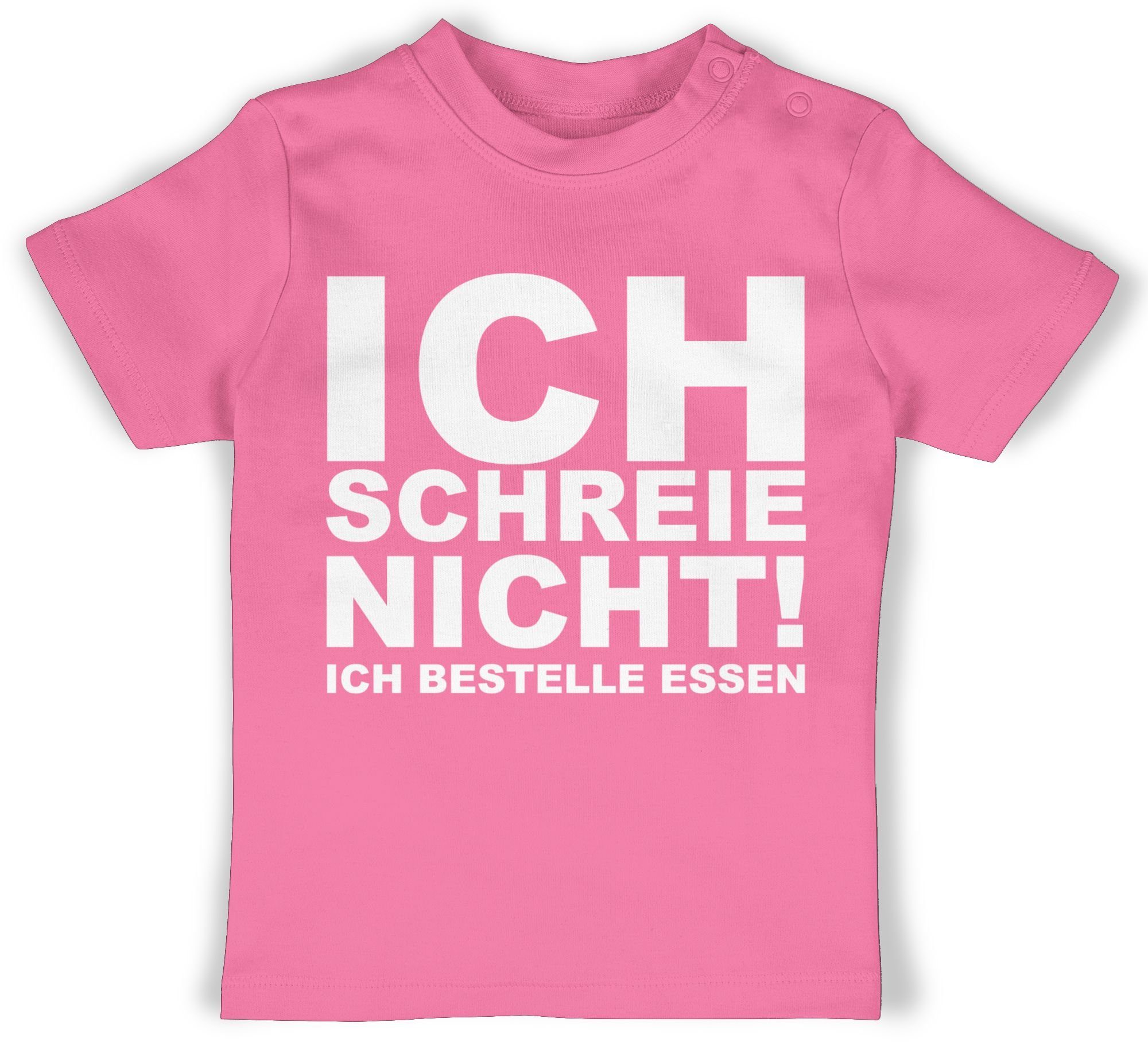 Shirtracer TShirt »Ich schreie nicht, ich bestelle Essen! Statement