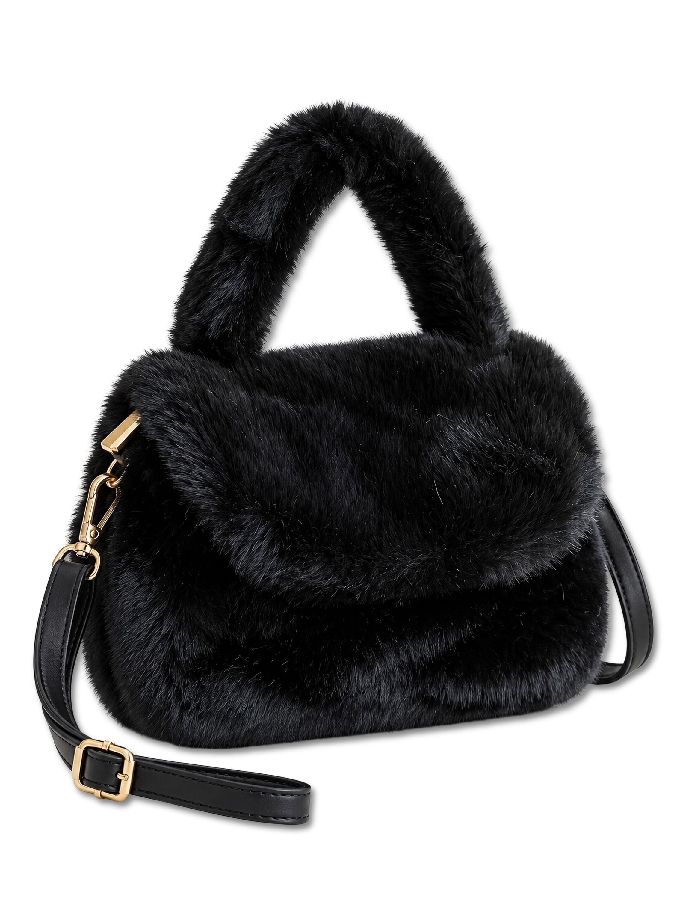 COLLEZIONE ALESSANDRO Henkeltasche Smallfoot, aus kuschelweichem Teddy